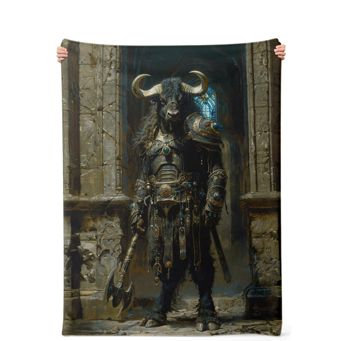 Minotaur Centurion Premium Microfleece Blanket