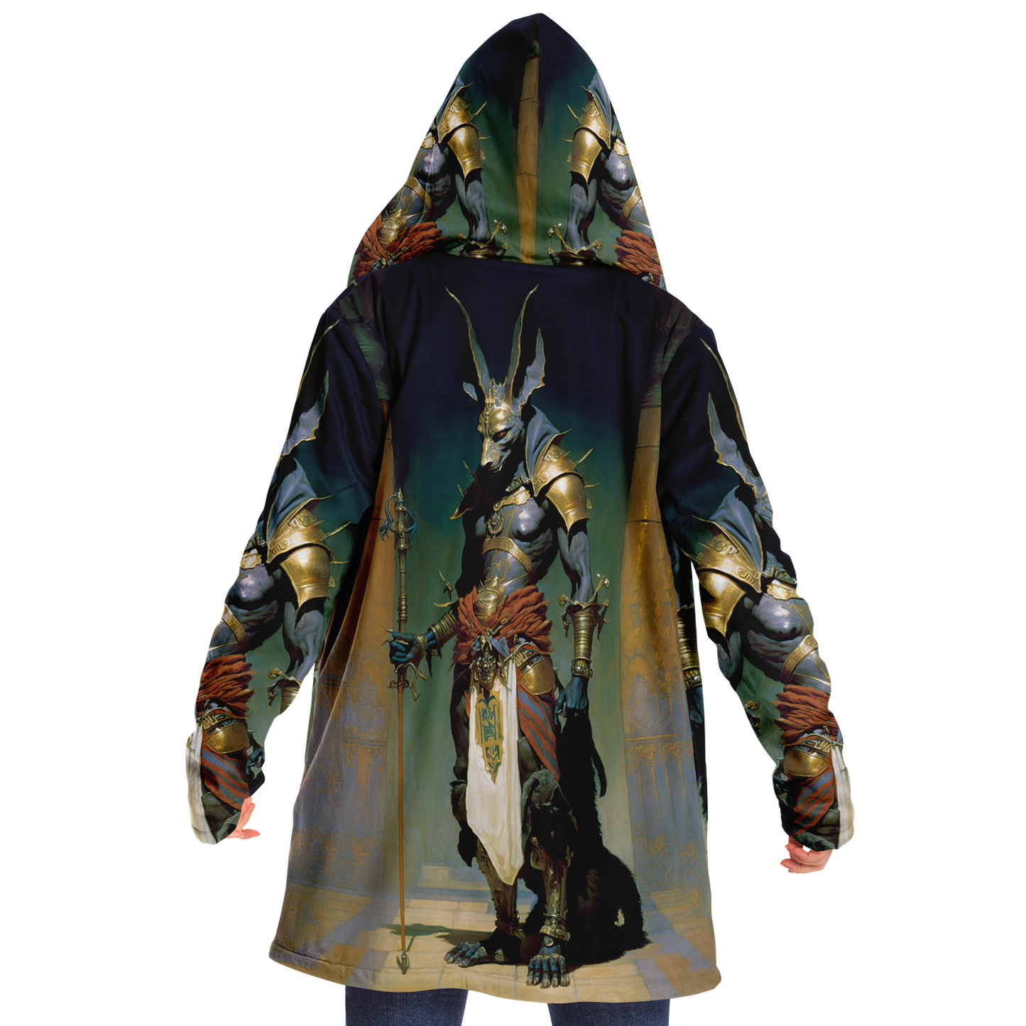 Anubis Guide To The Underworld Microfleece Cloak