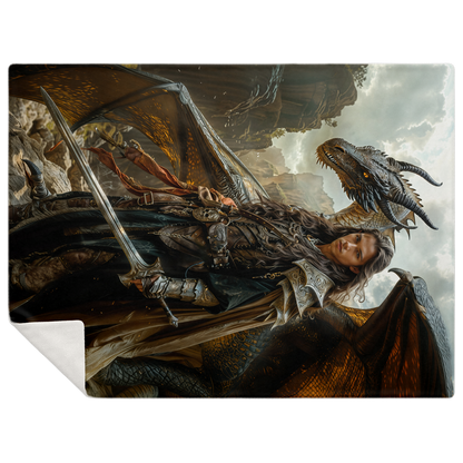 Oathbound by Fire and Steel Premium Microfleece Blanket