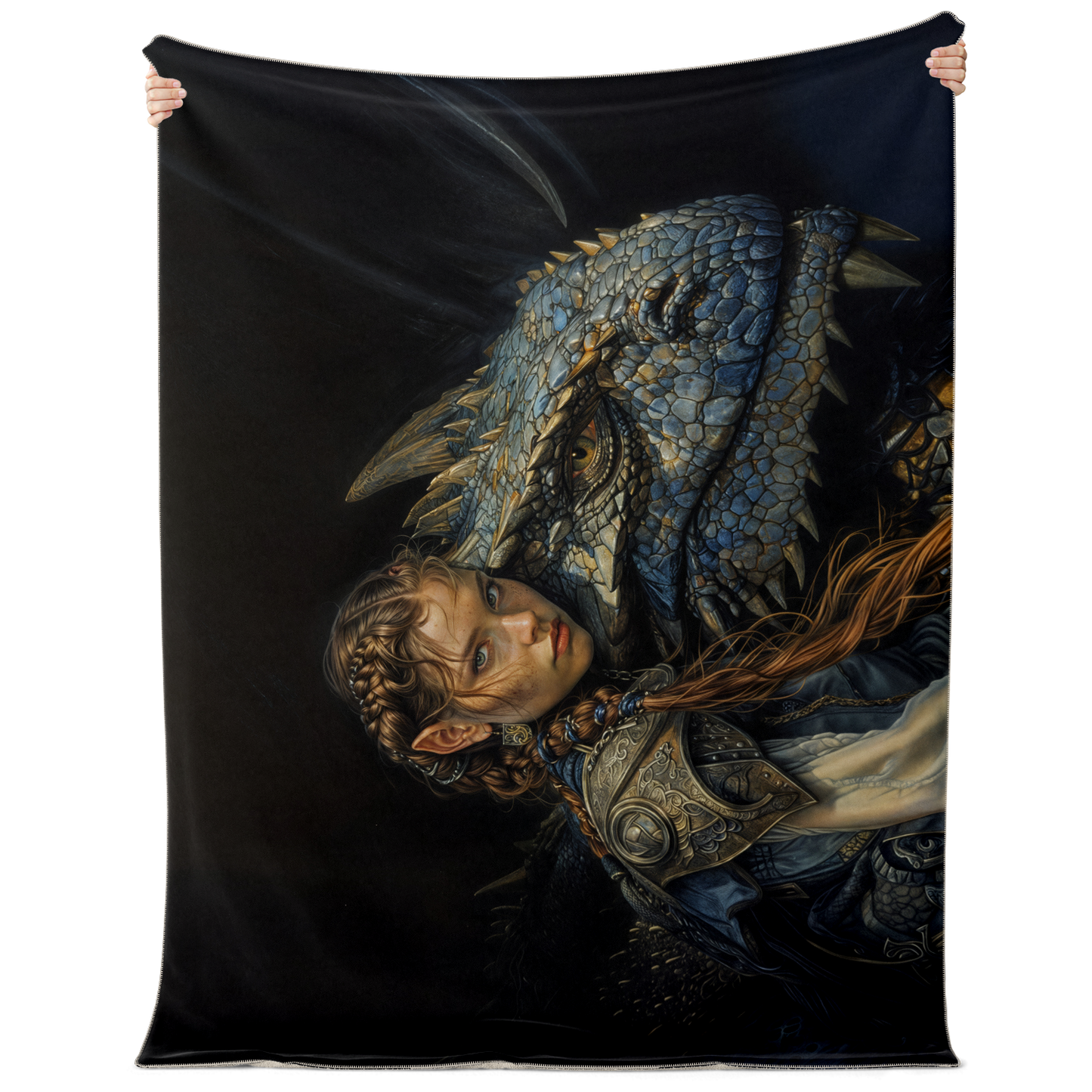 Bond Of The Dragonrider Premium Microfleece Blanket