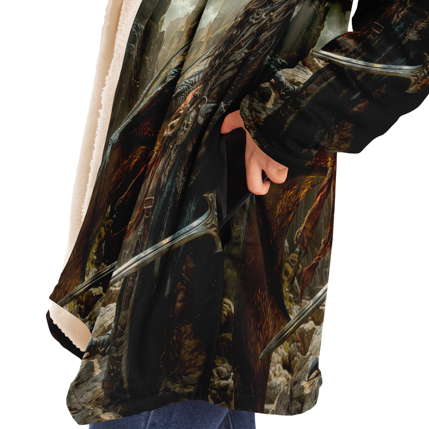 Oathbound by Fire and Steel Microfleece Cloak