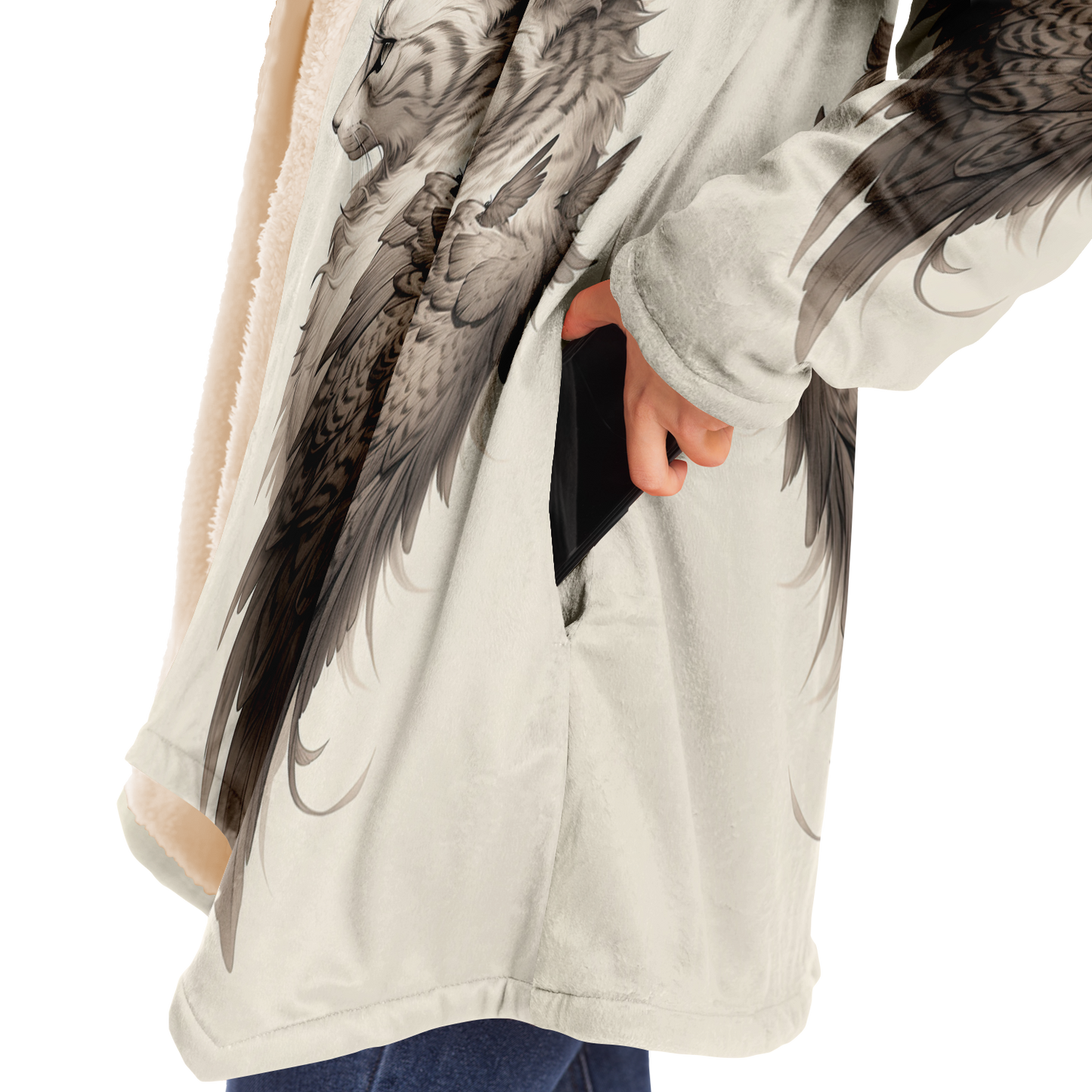 Wing Eared Cat Microfleece Cloak