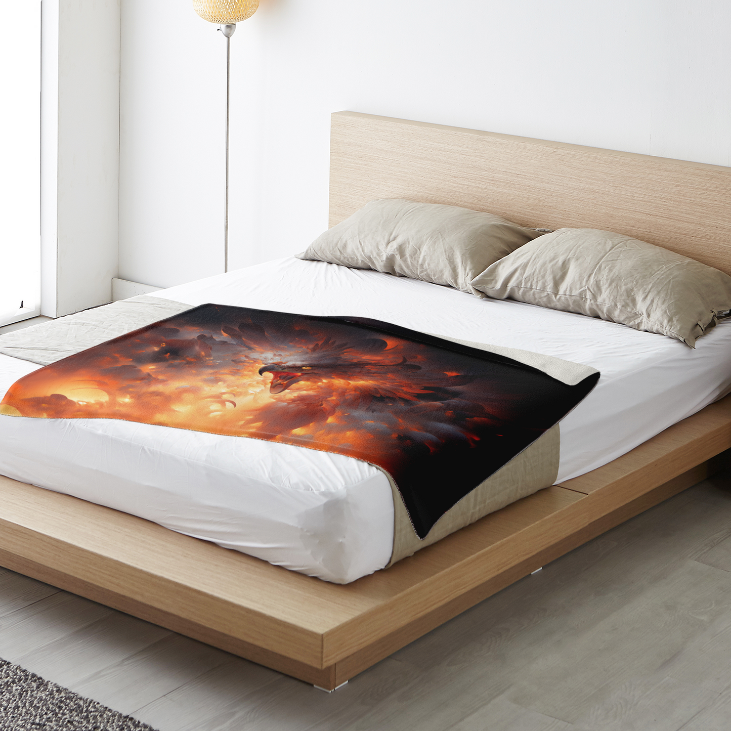 Phoenix Fury Premium Microfleece Blanket