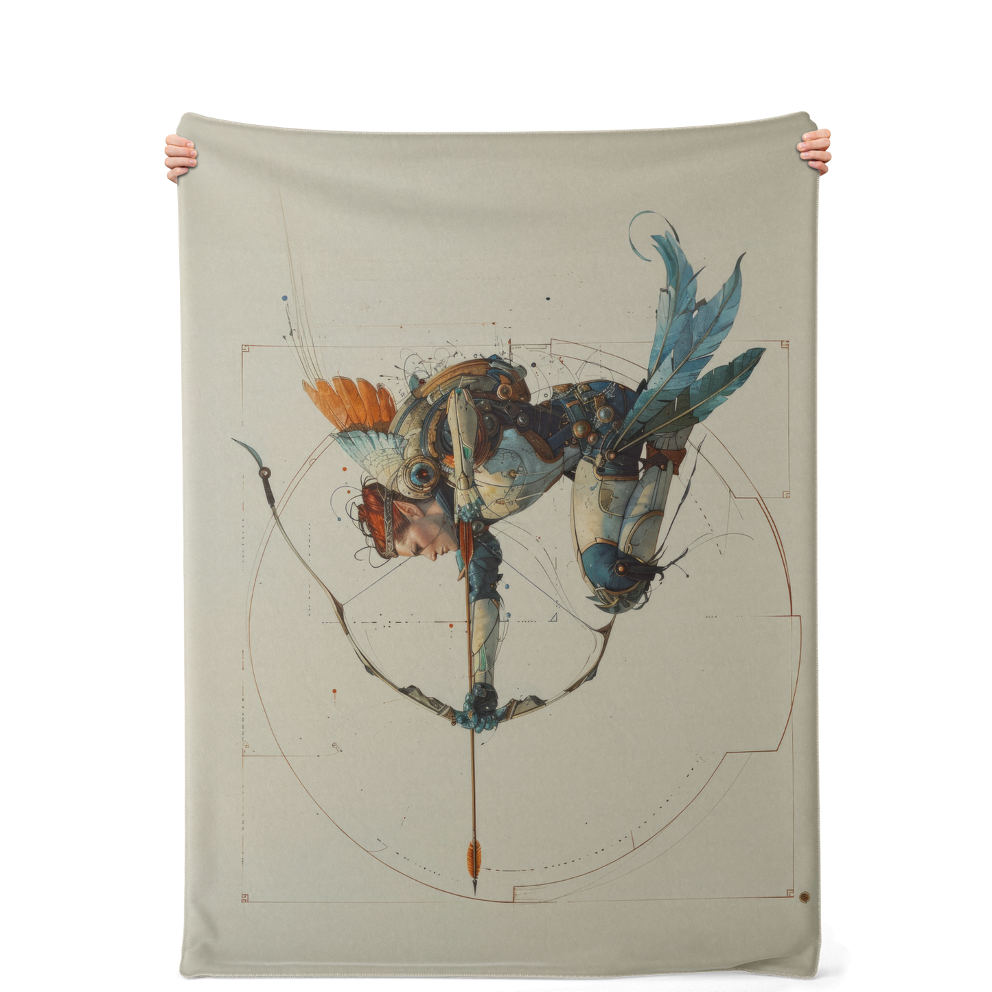 Premium Microfleece Skyborne Archer Blanket