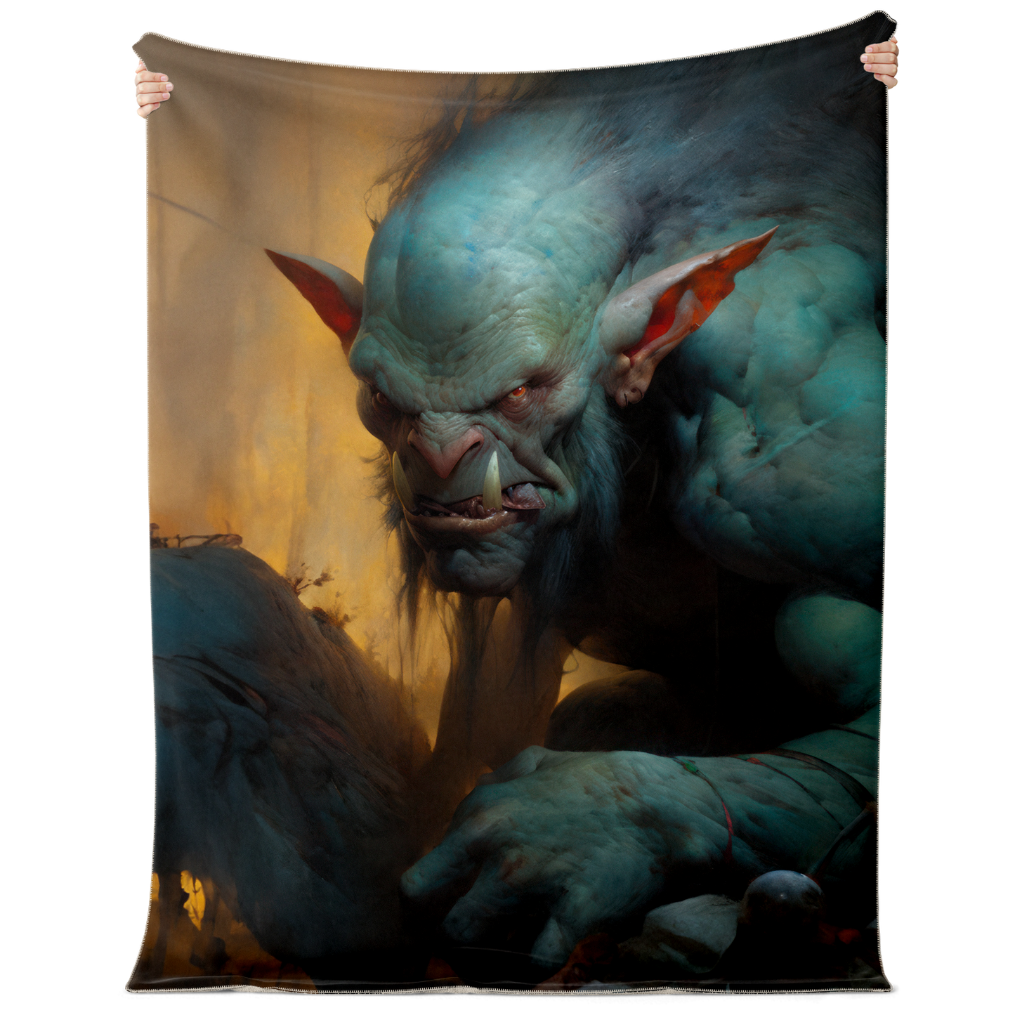 Hungry Troll Premium Microfleece Blanket