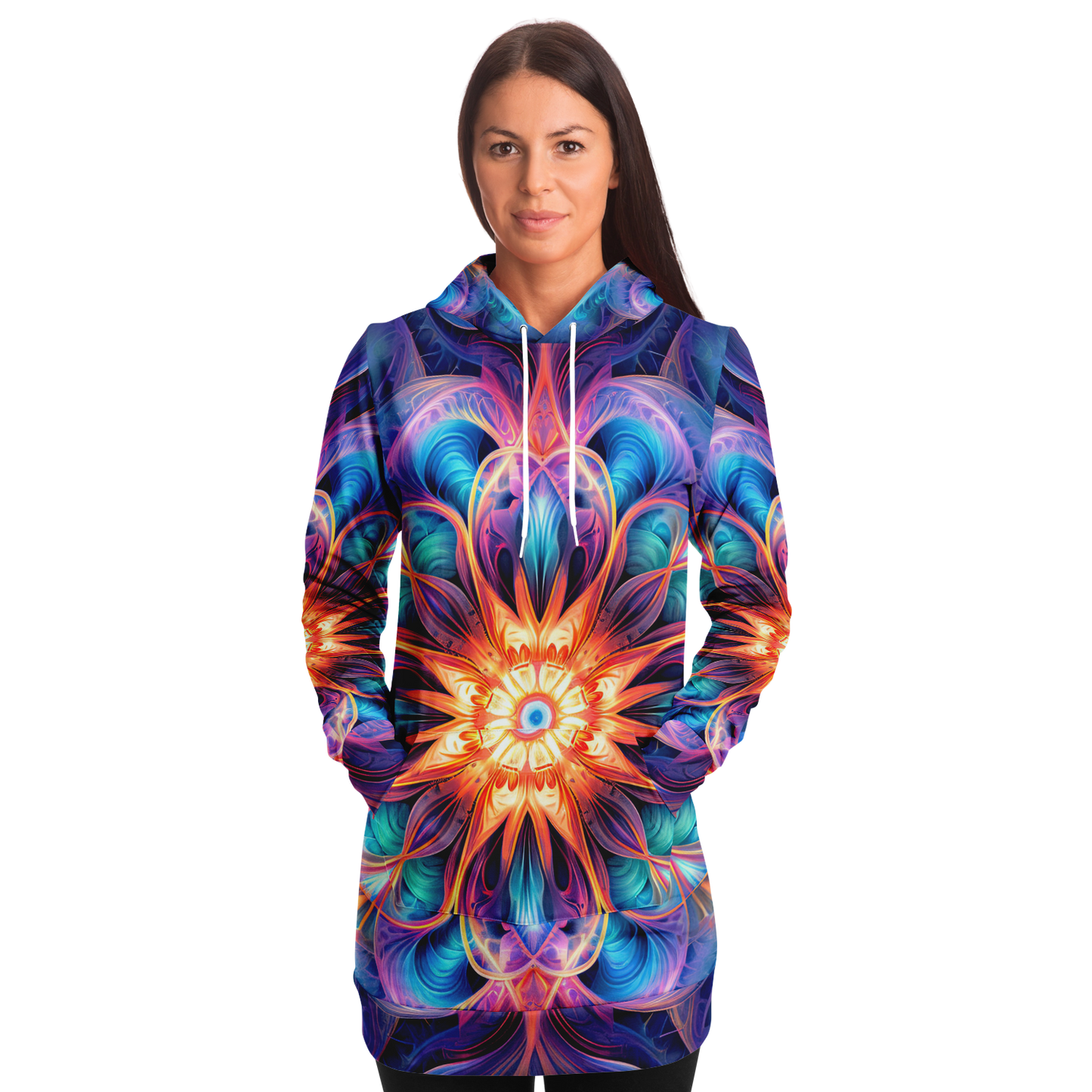 Opal Star Exploder Longline Festival Hoodie