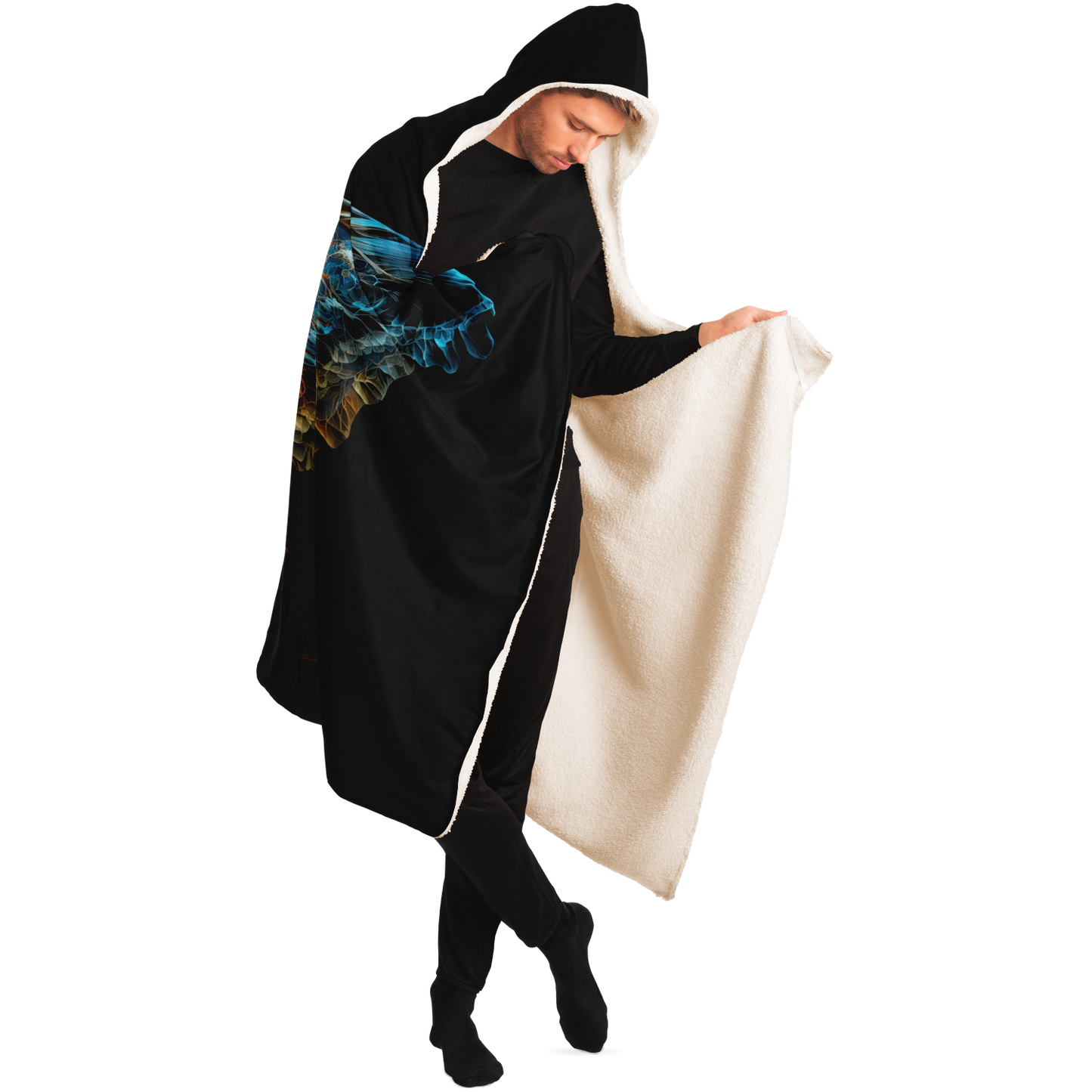 Liquid Butterfly Hooded Blanket