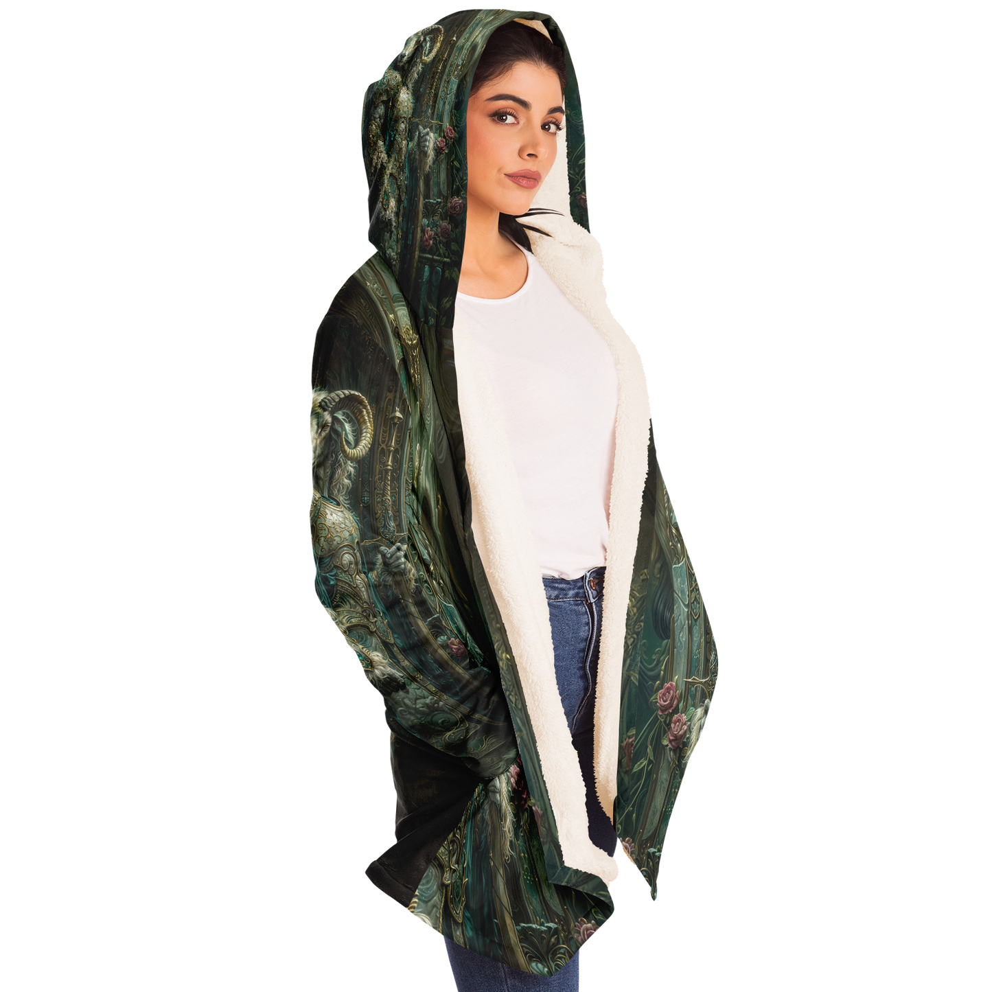 Emerald Oathkeeper Microfleece Cloak