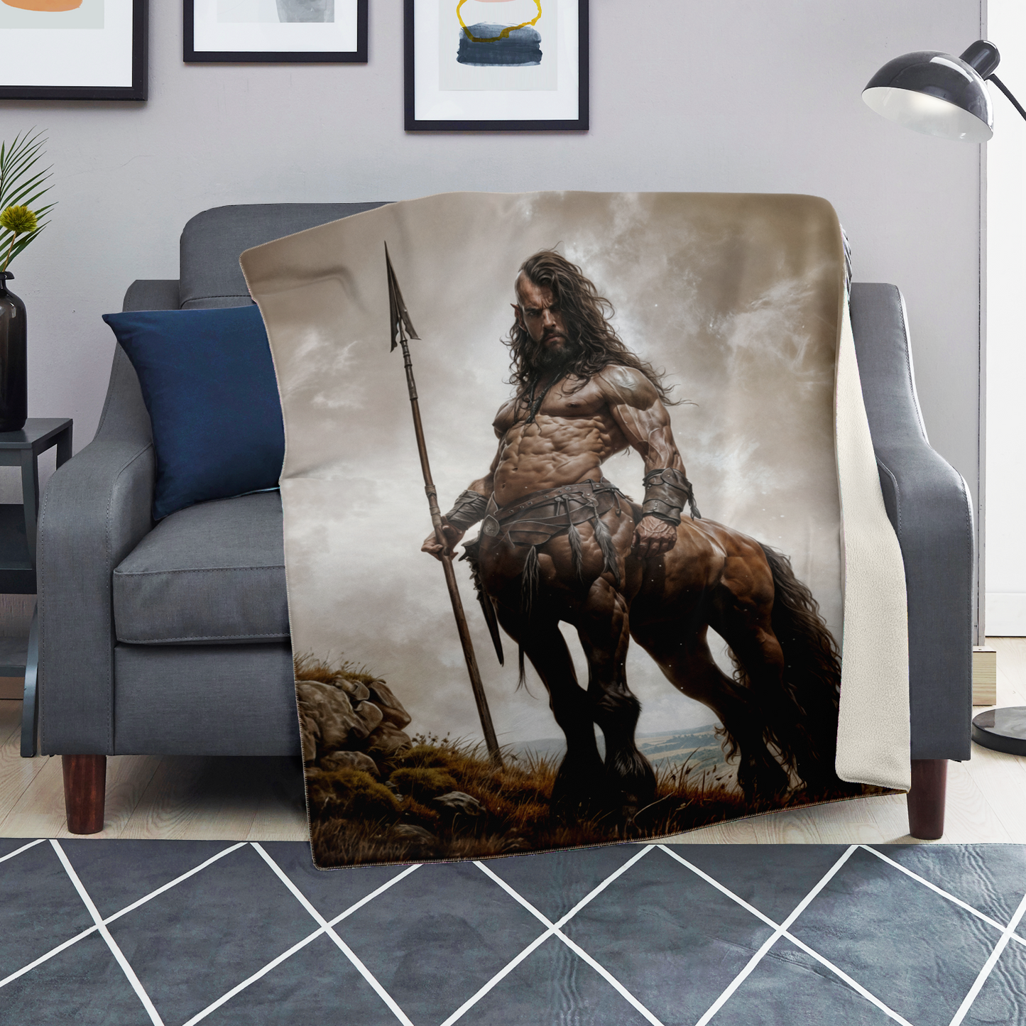 Centaur Spearman Premium Microfleece Blanket