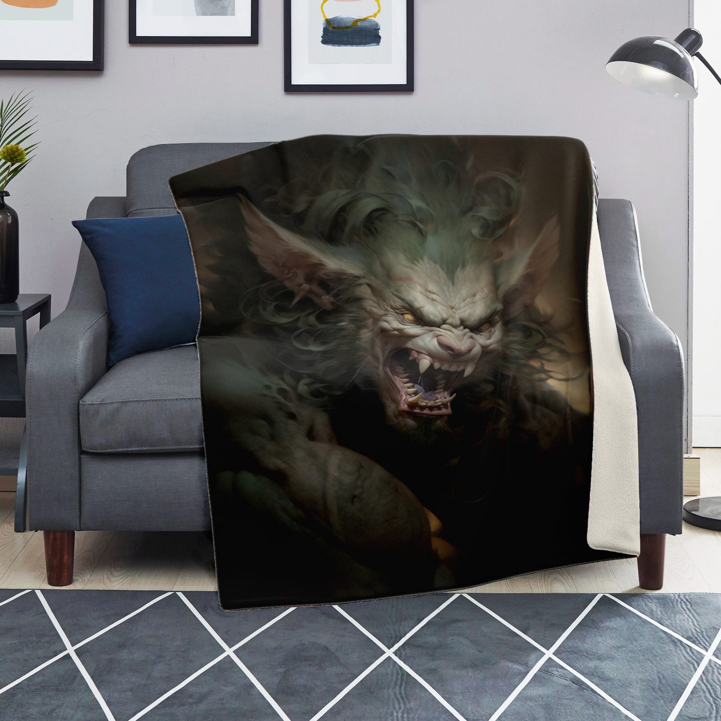 Werecat Premium Microfleece Blanket