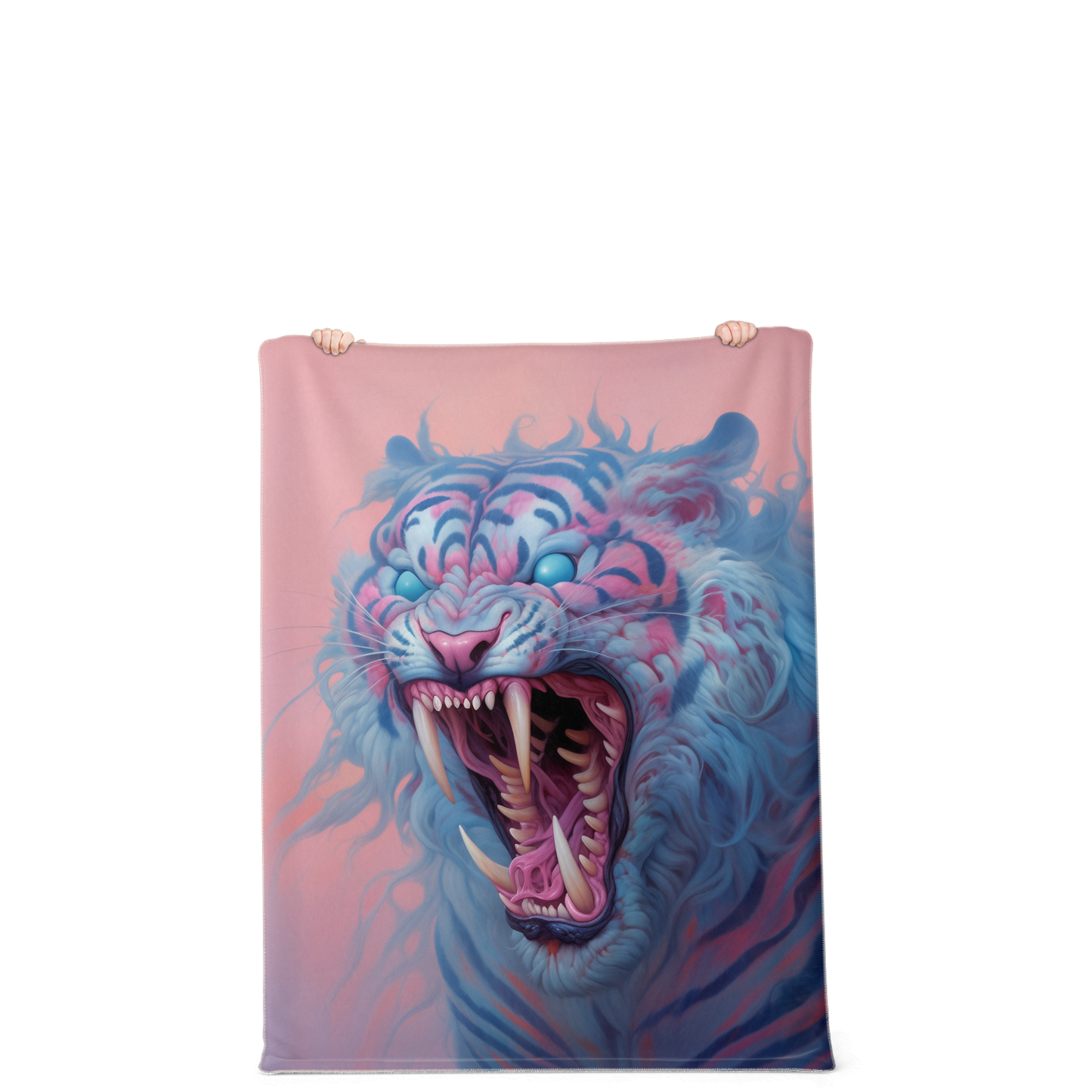 Demon Tiger Premium Microfleece Blanket