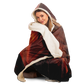 Fiery Gaze Hooded Blanket