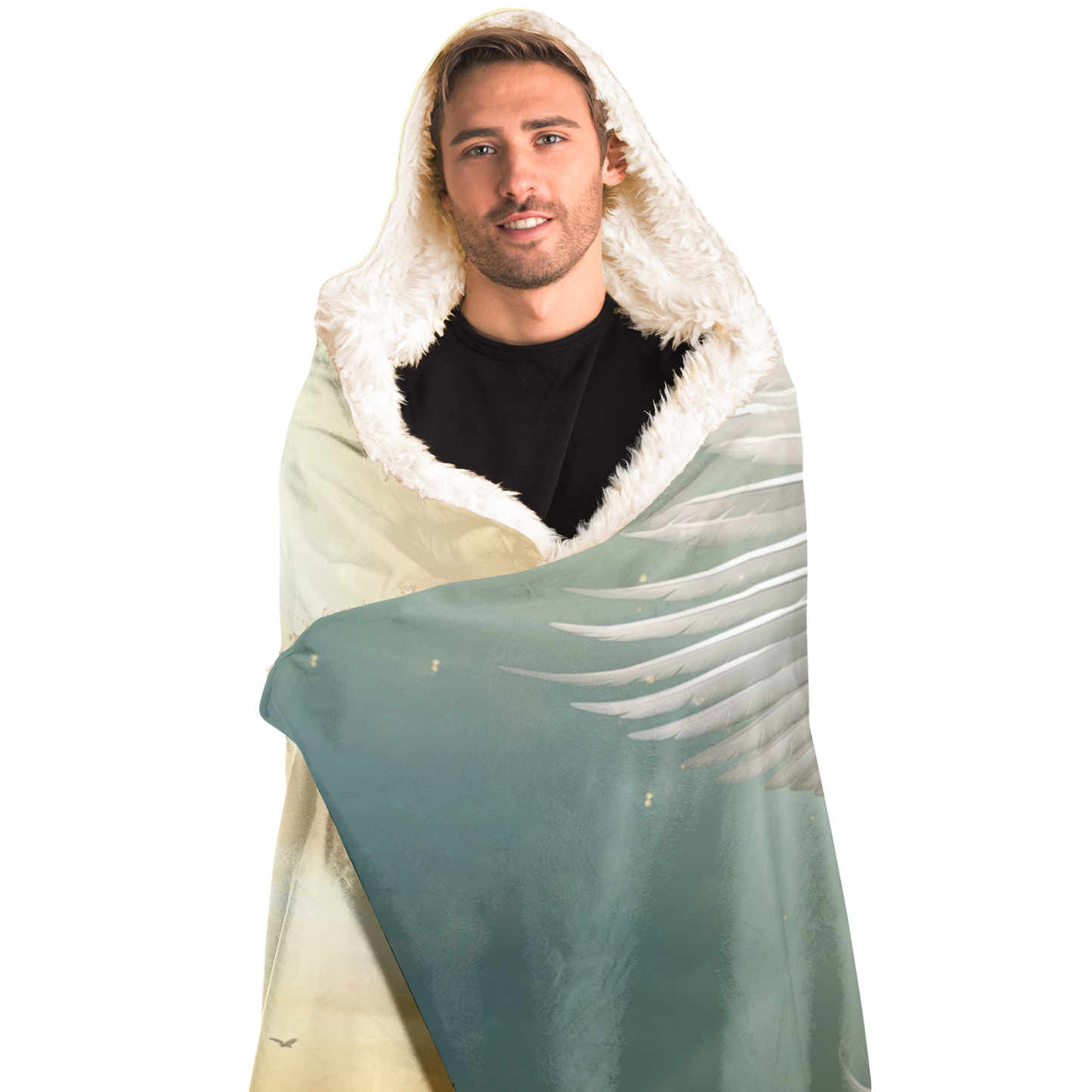 Wings Of Dawn Pegasus Hooded Blanket