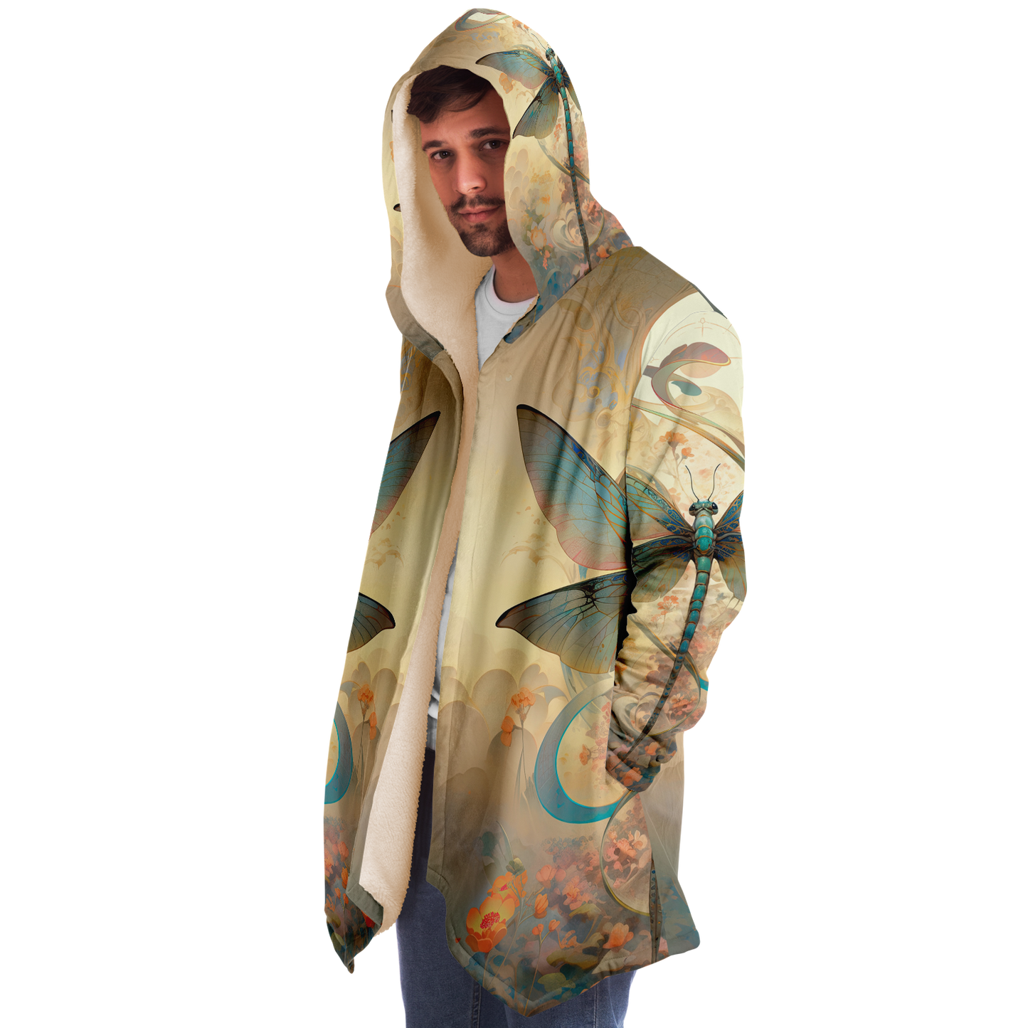 Zen Dragonfly Microfleece Cloak