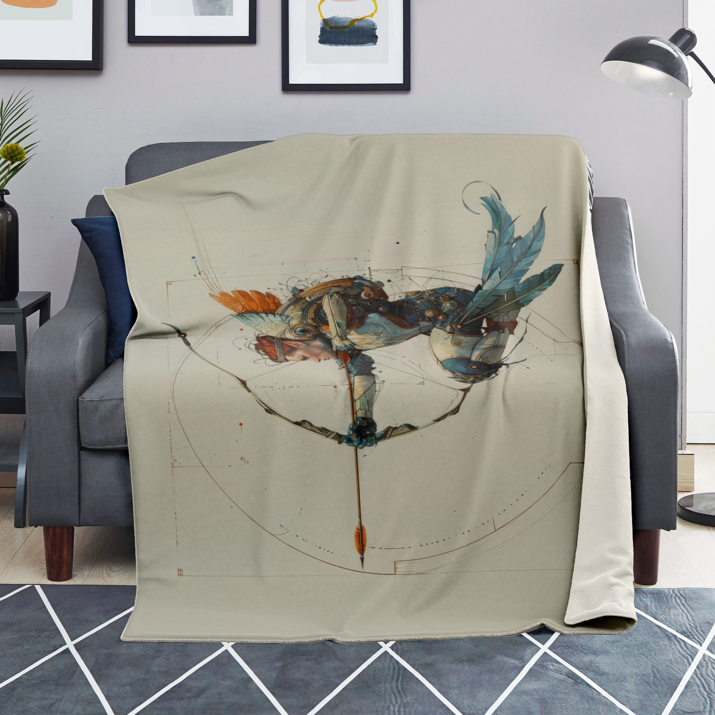 Premium Microfleece Skyborne Archer Blanket