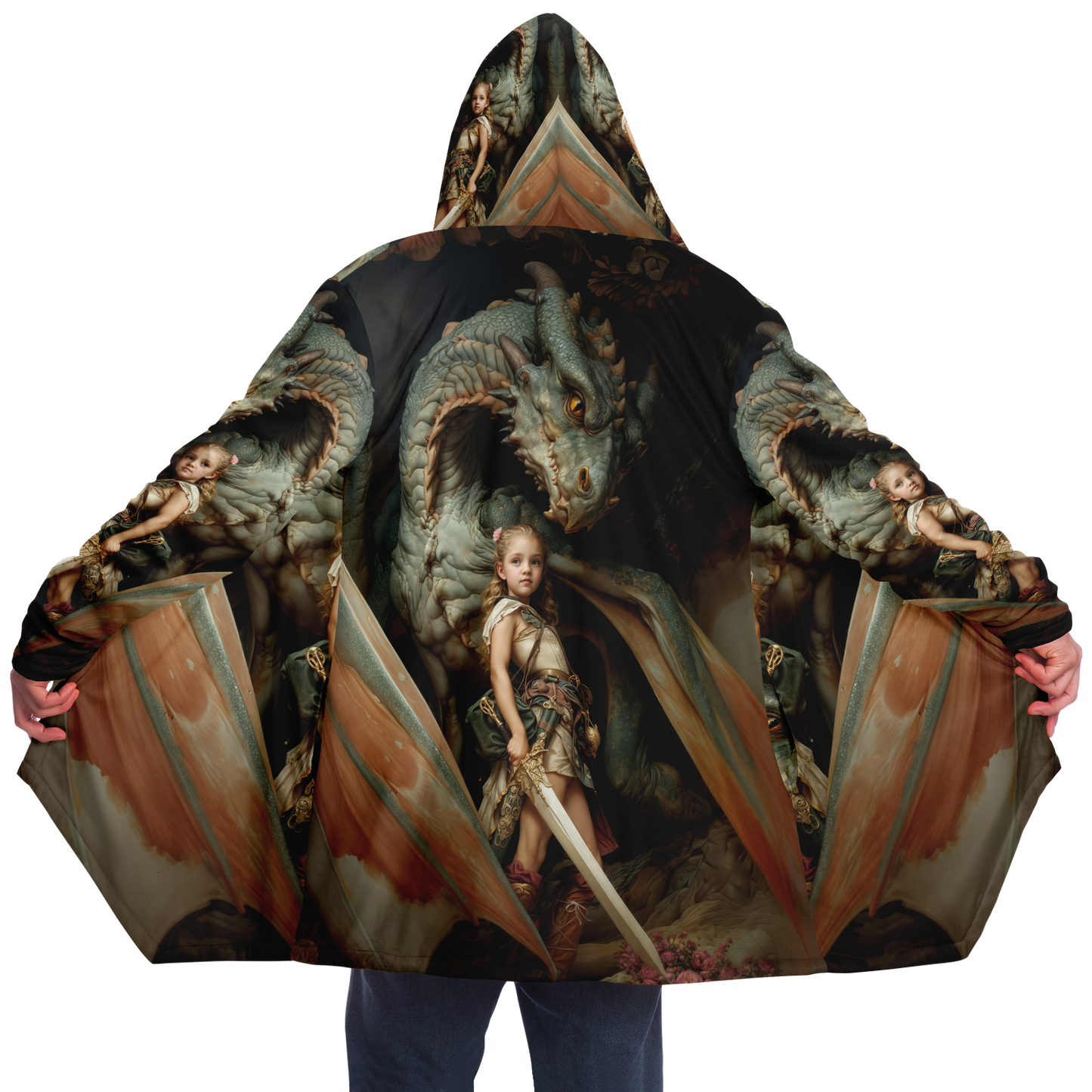 Little Maiden Warrior Microfleece Cloak