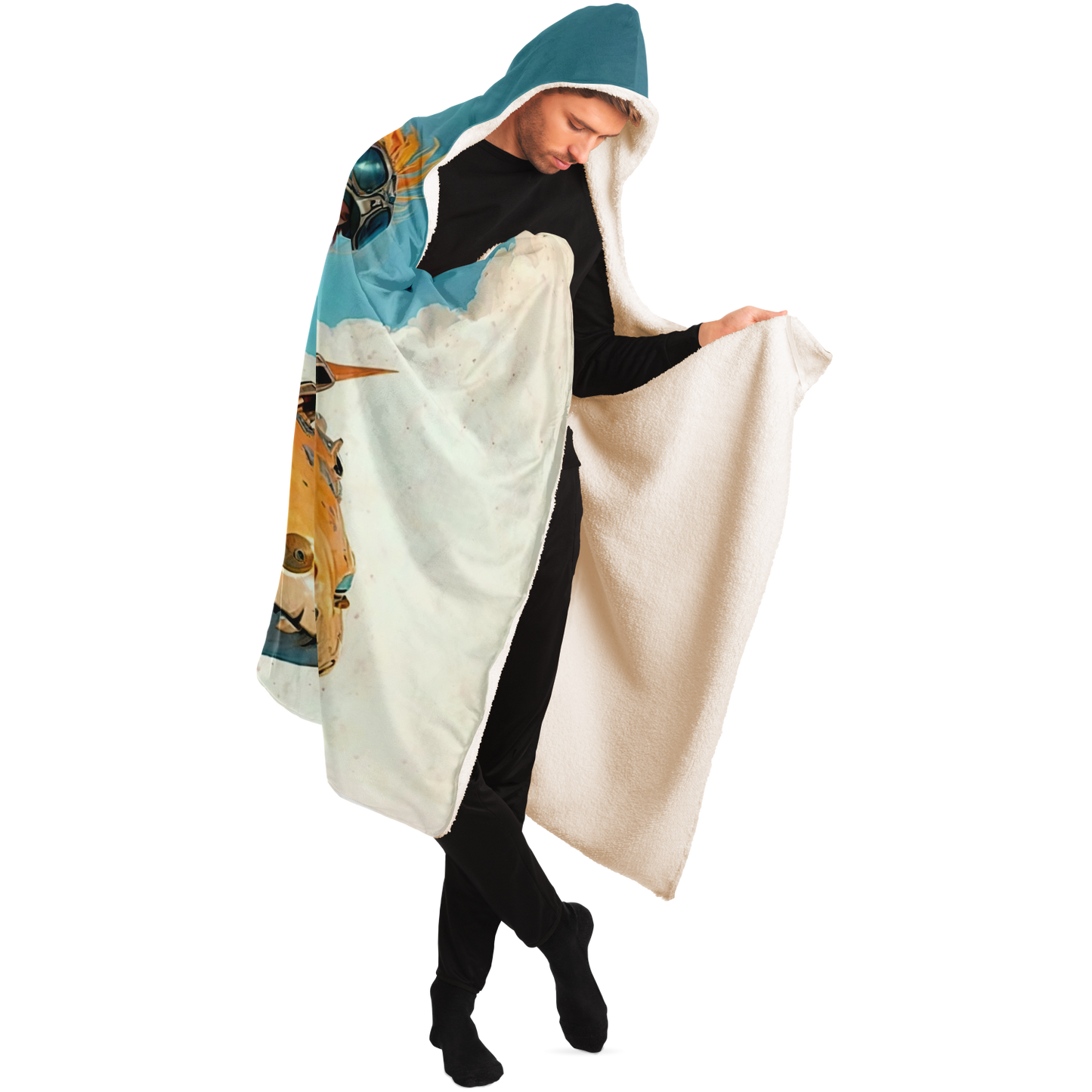 Thick as Thieves Sky Pirates Hooded Blanket