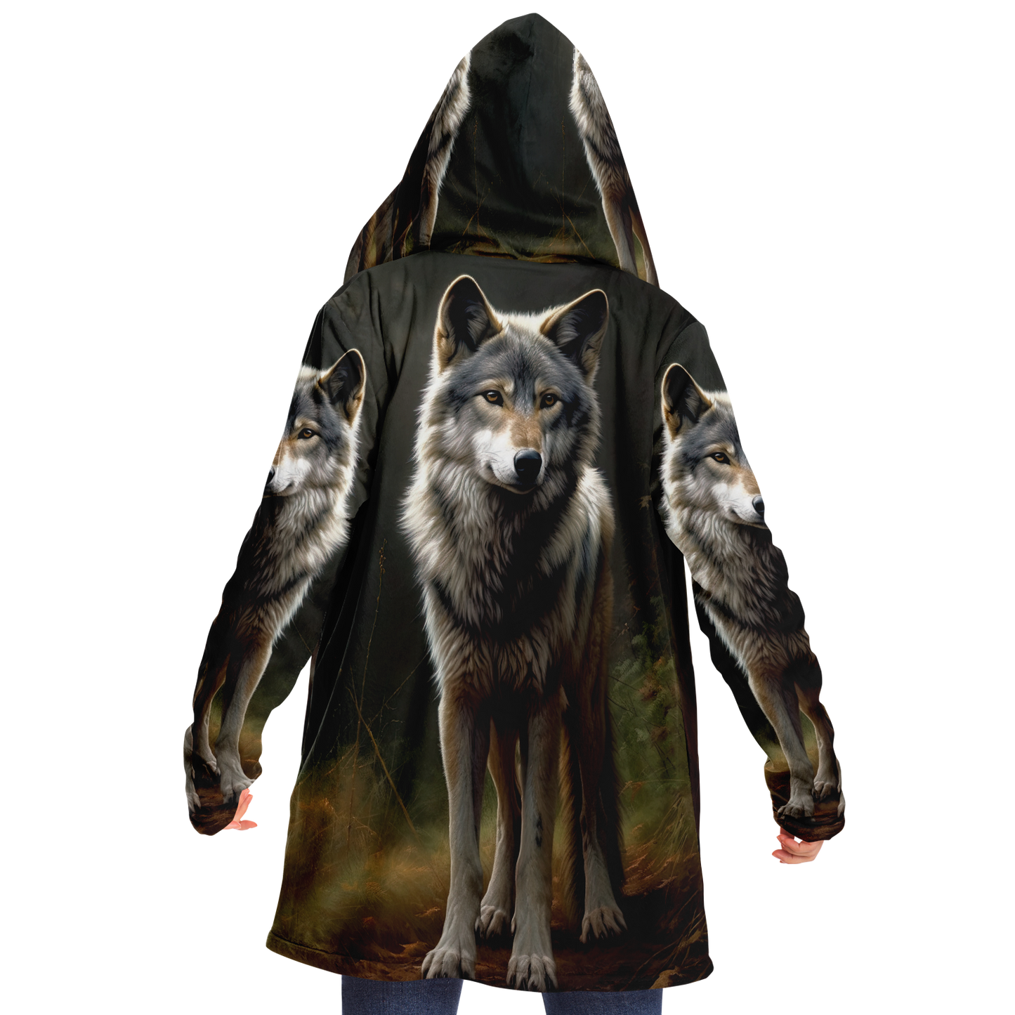 Spirit Wolf Microfleece Cloak