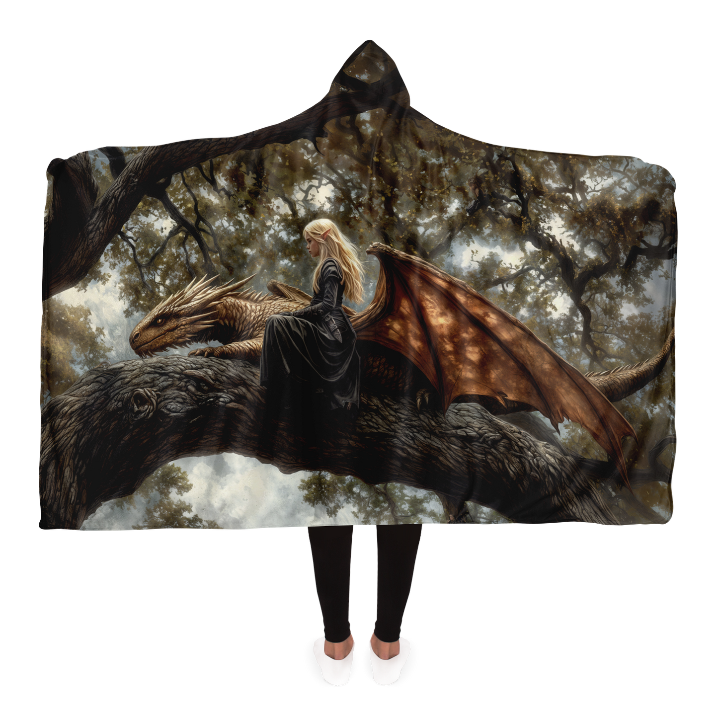 Rest Between Realms Hooded Blanket