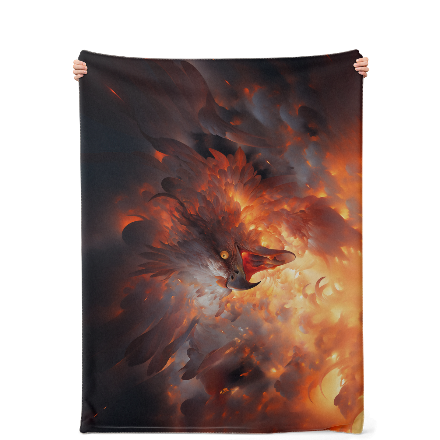 Phoenix Fury Premium Microfleece Blanket