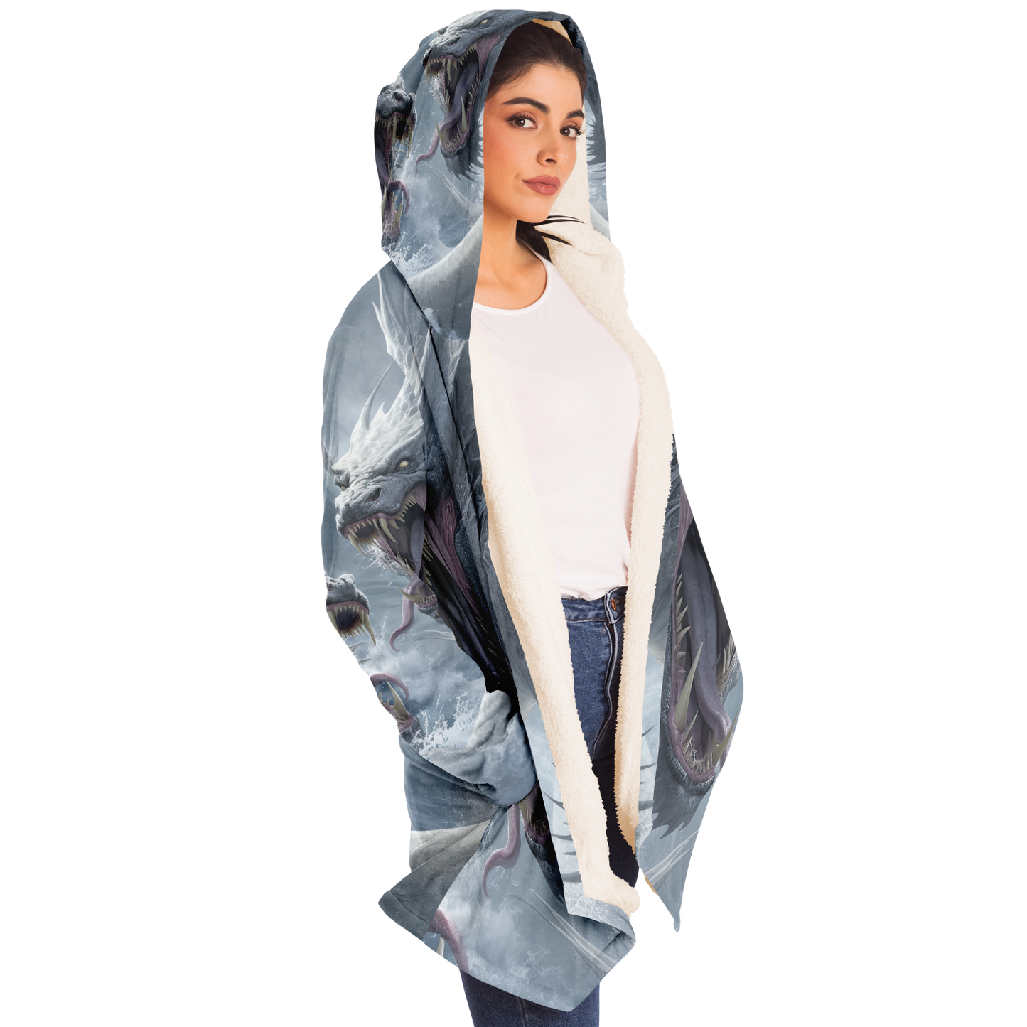 Hectic Hydra Microfleece Cloak - AOP