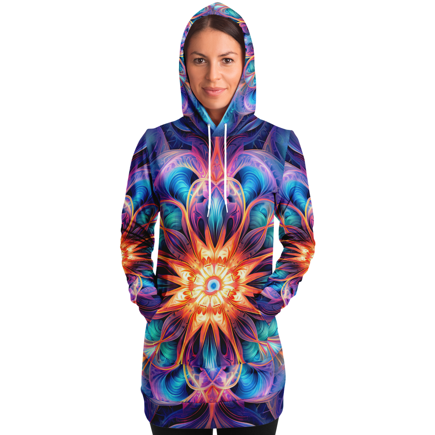 Opal Star Exploder Longline Festival Hoodie