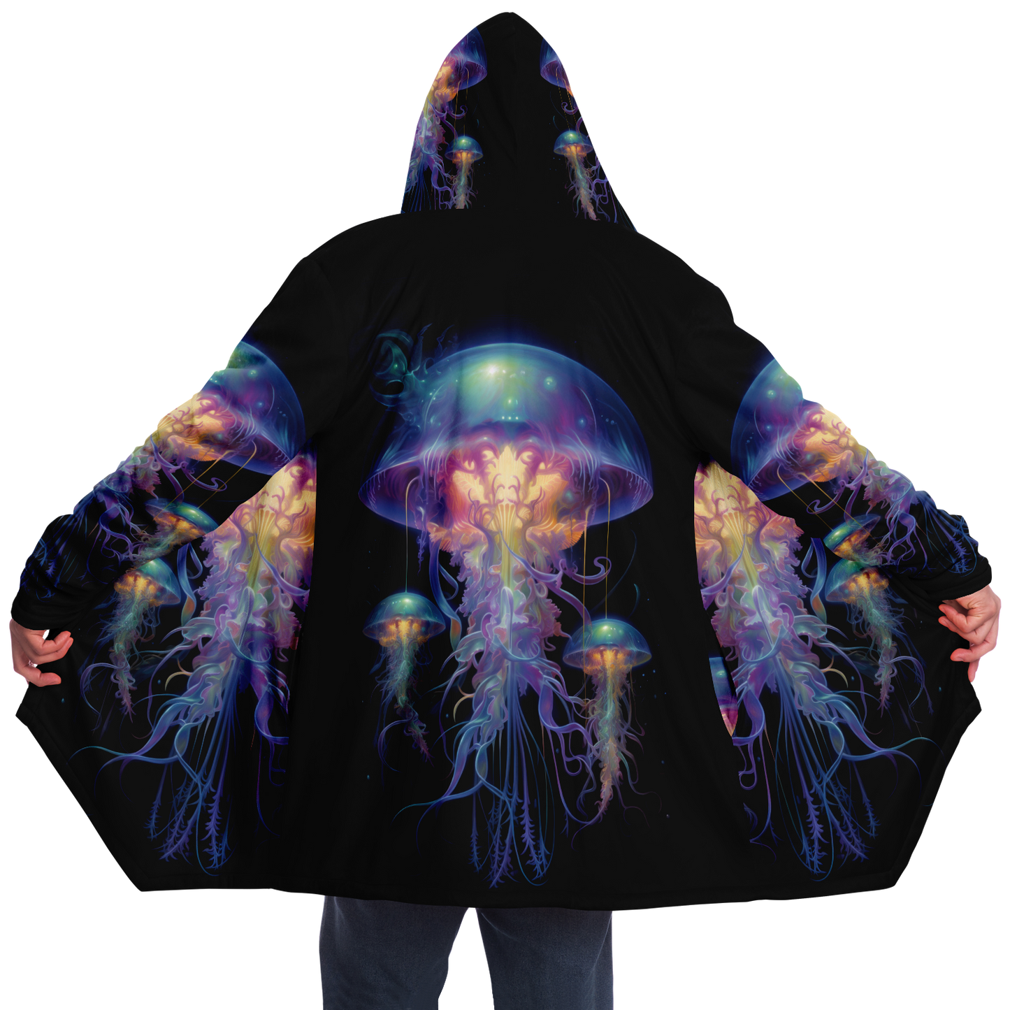 Space Jellyfish Microfleece Cloak