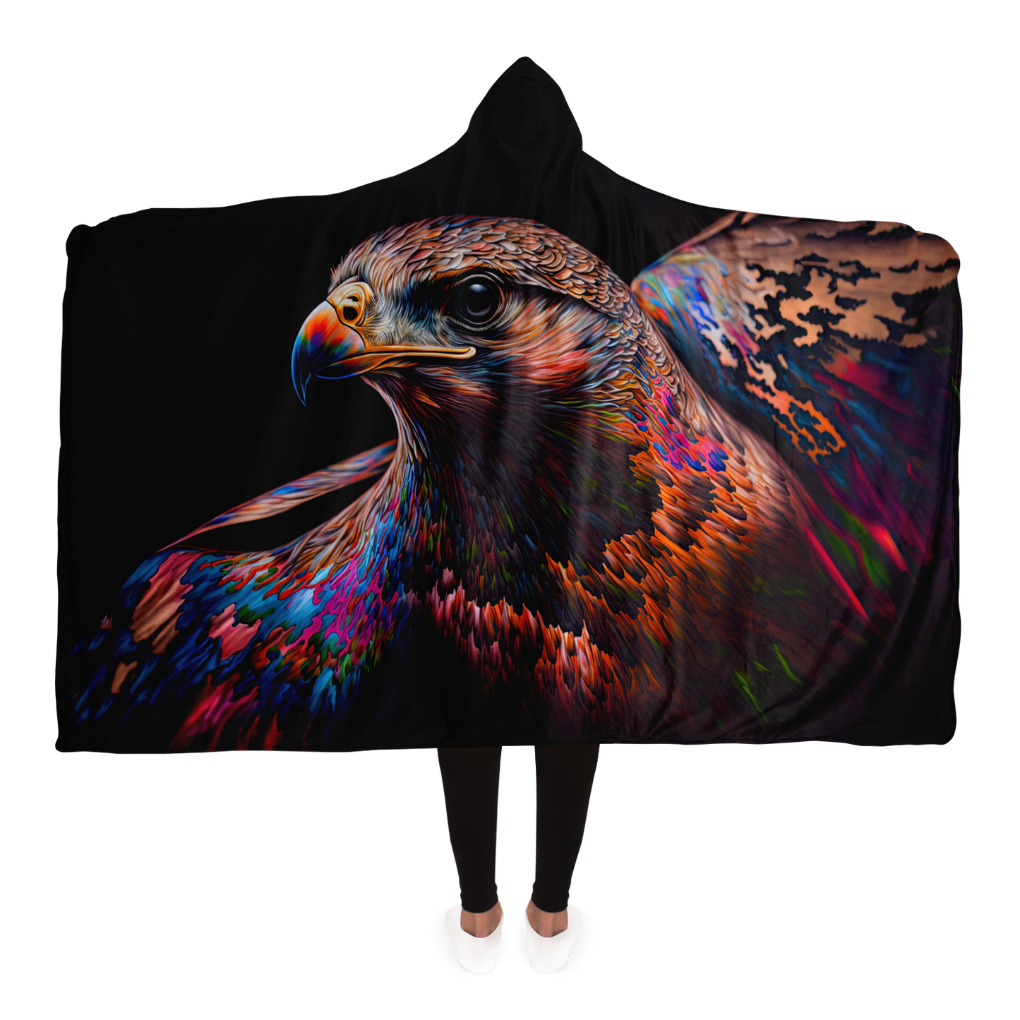 Fluro Falcon Hooded Blanket