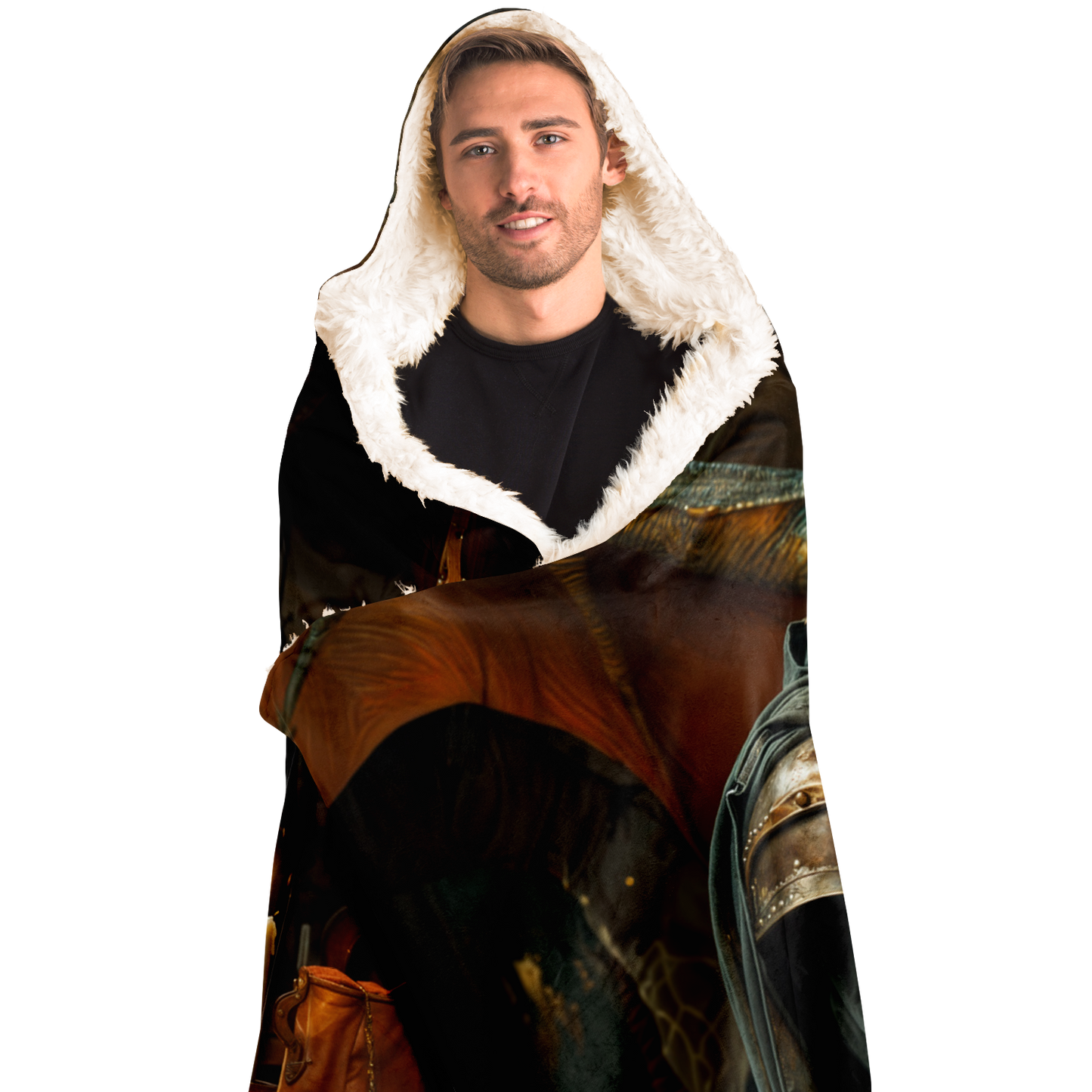 Candlelit Companions Hooded Blanket