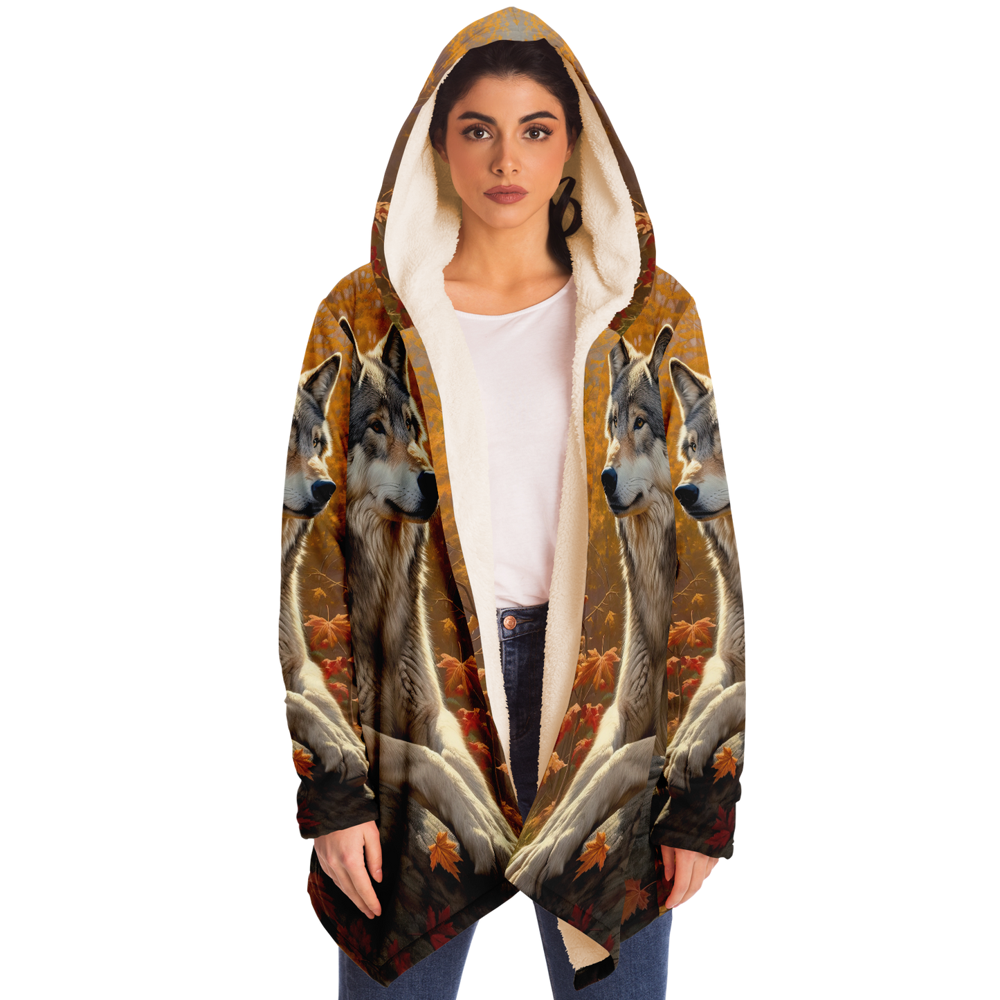 Watcher Wolf Microfleece Cloak