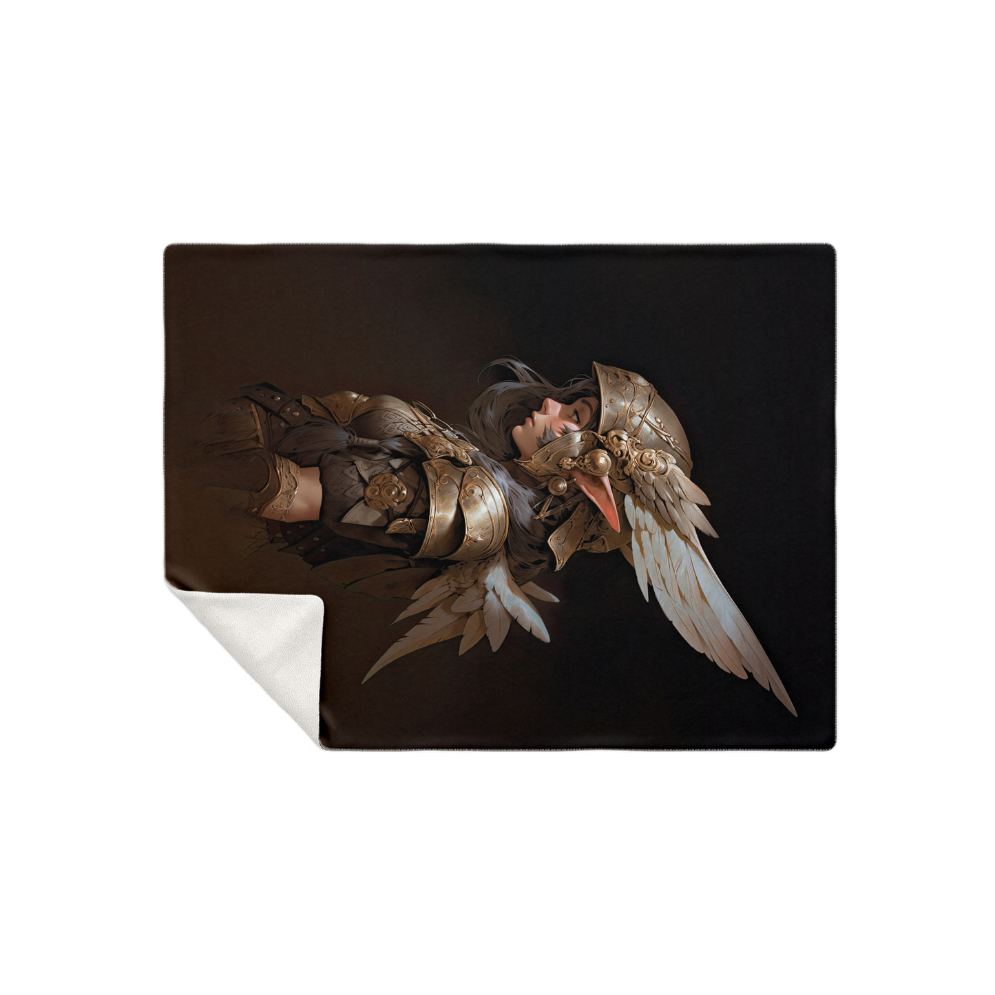 Feather Fae Soldier Premium Microfleece Blanket - AOP