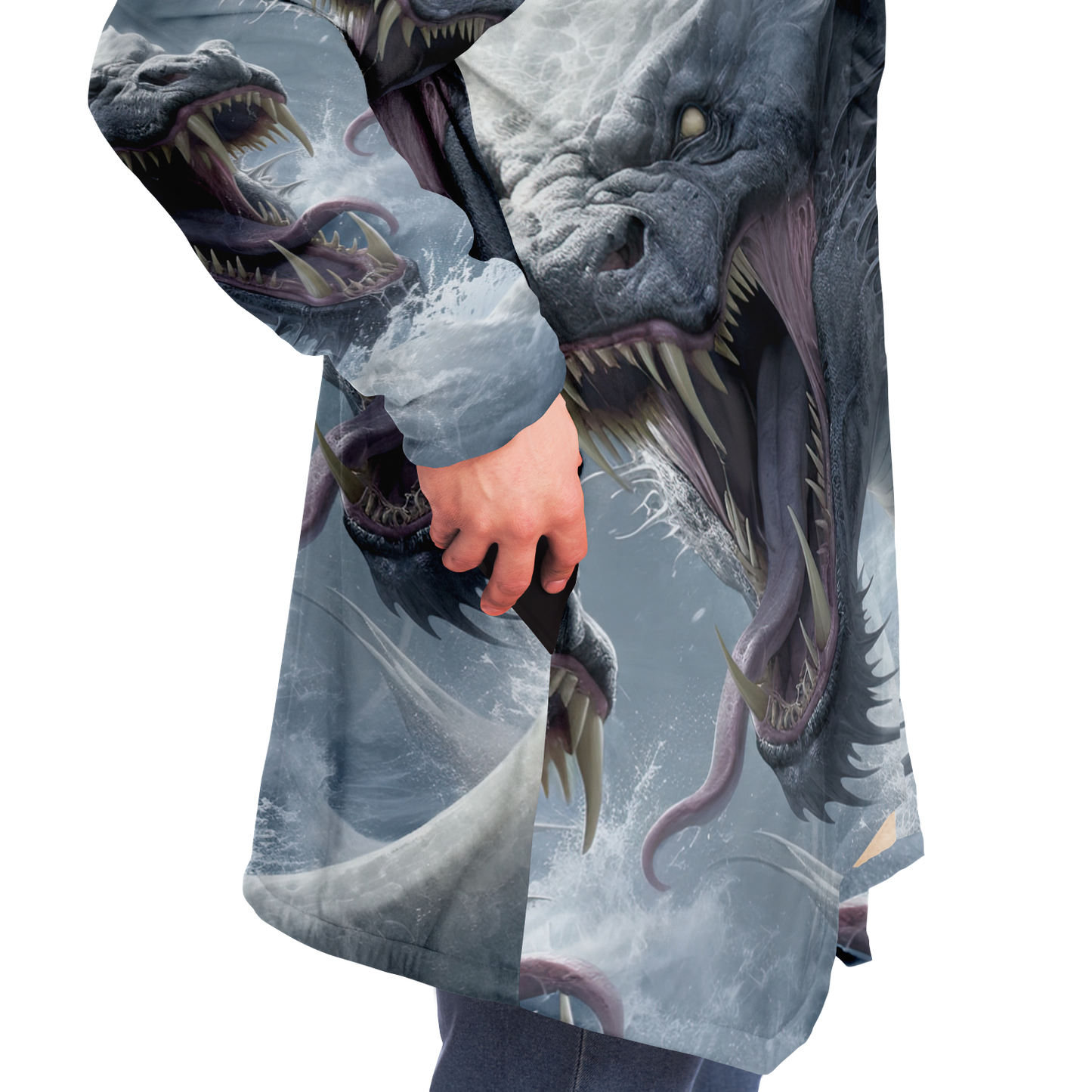 Hectic Hydra Microfleece Cloak - AOP