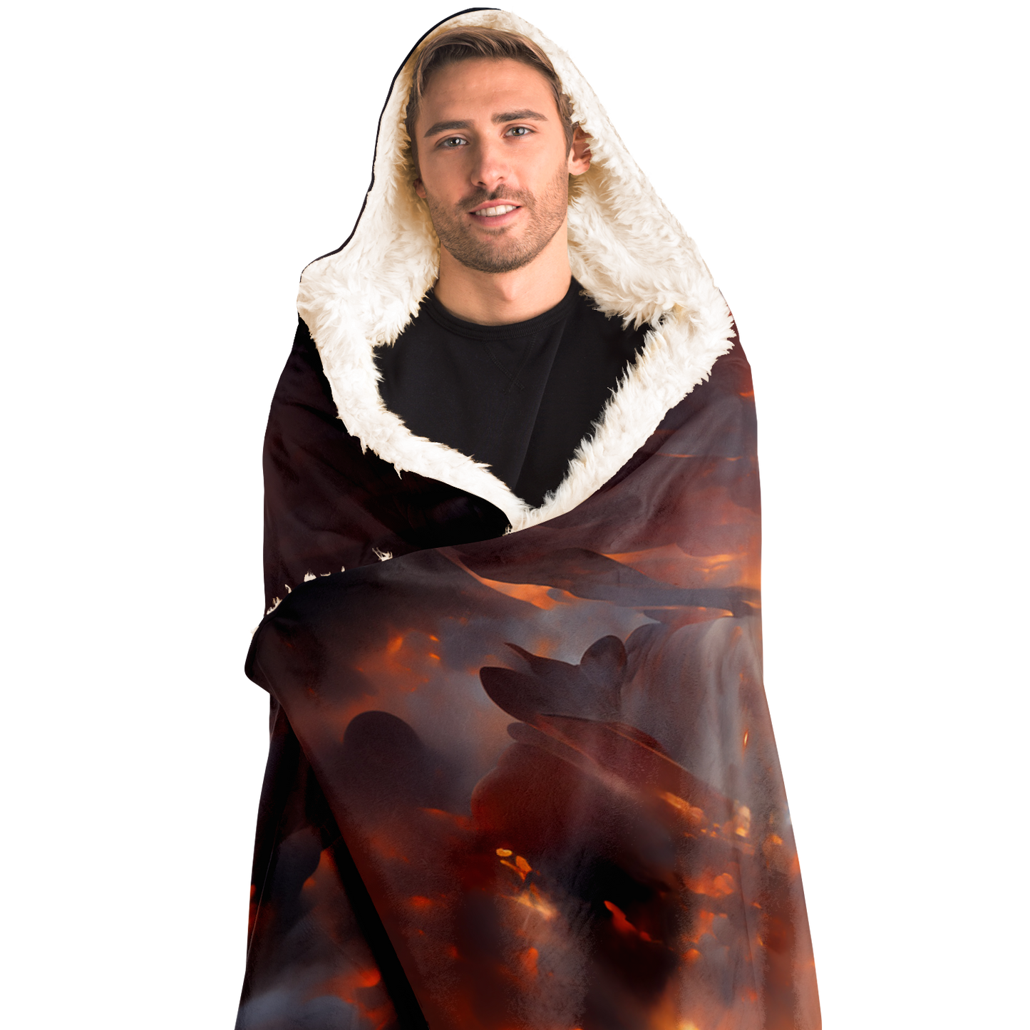 Phoenix Fury Hooded Blanket