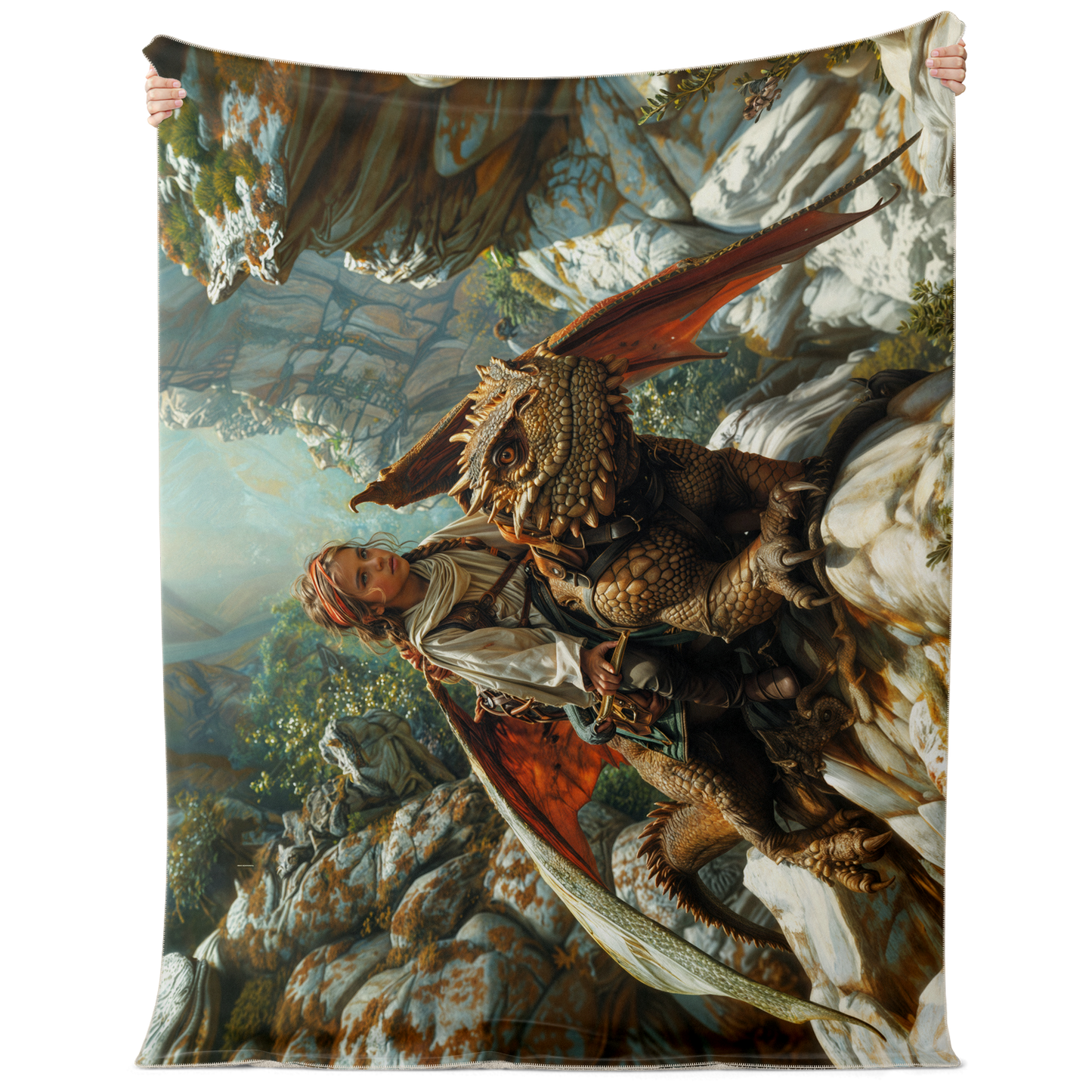 The Dragons Apprentice Premium Microfleece Blanket