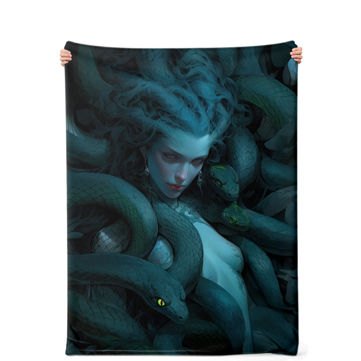 Last Gaze Of The Medusa Microfleece Blanket