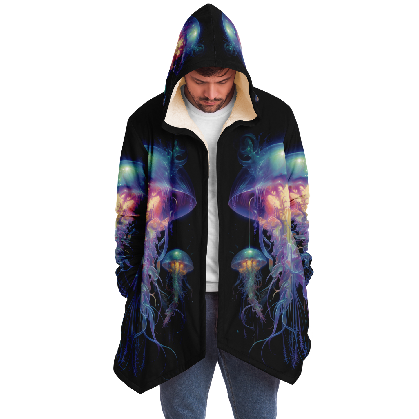 Space Jellyfish Microfleece Cloak