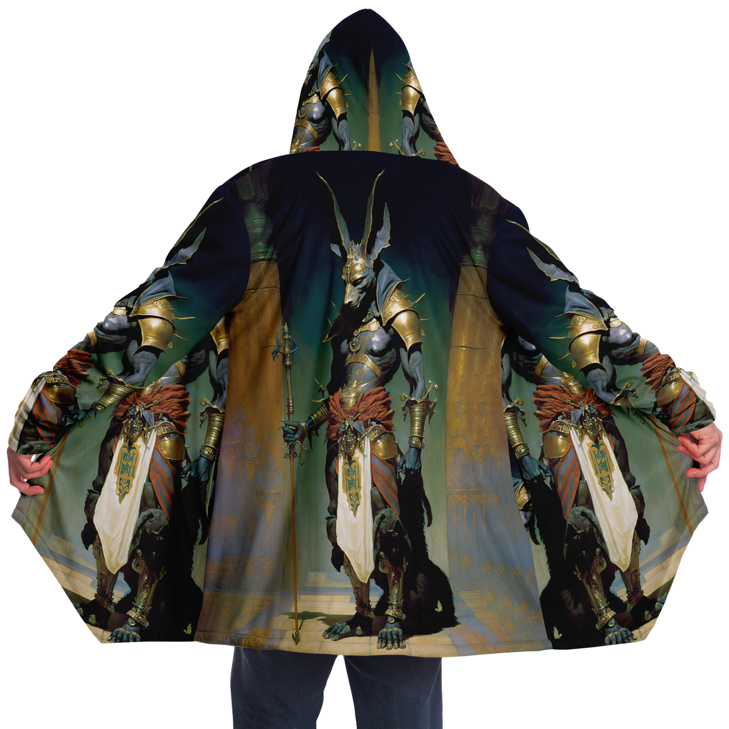 Anubis Guide To The Underworld Microfleece Cloak