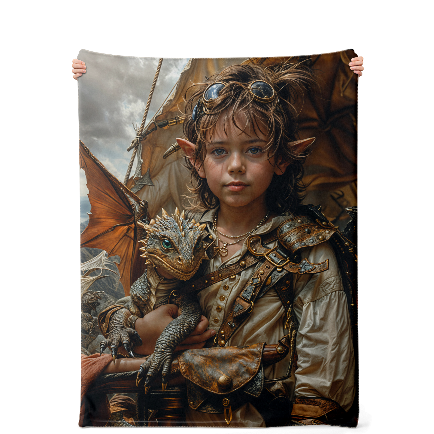 Premium Microfleece Sky Pirate Cadets Blanket