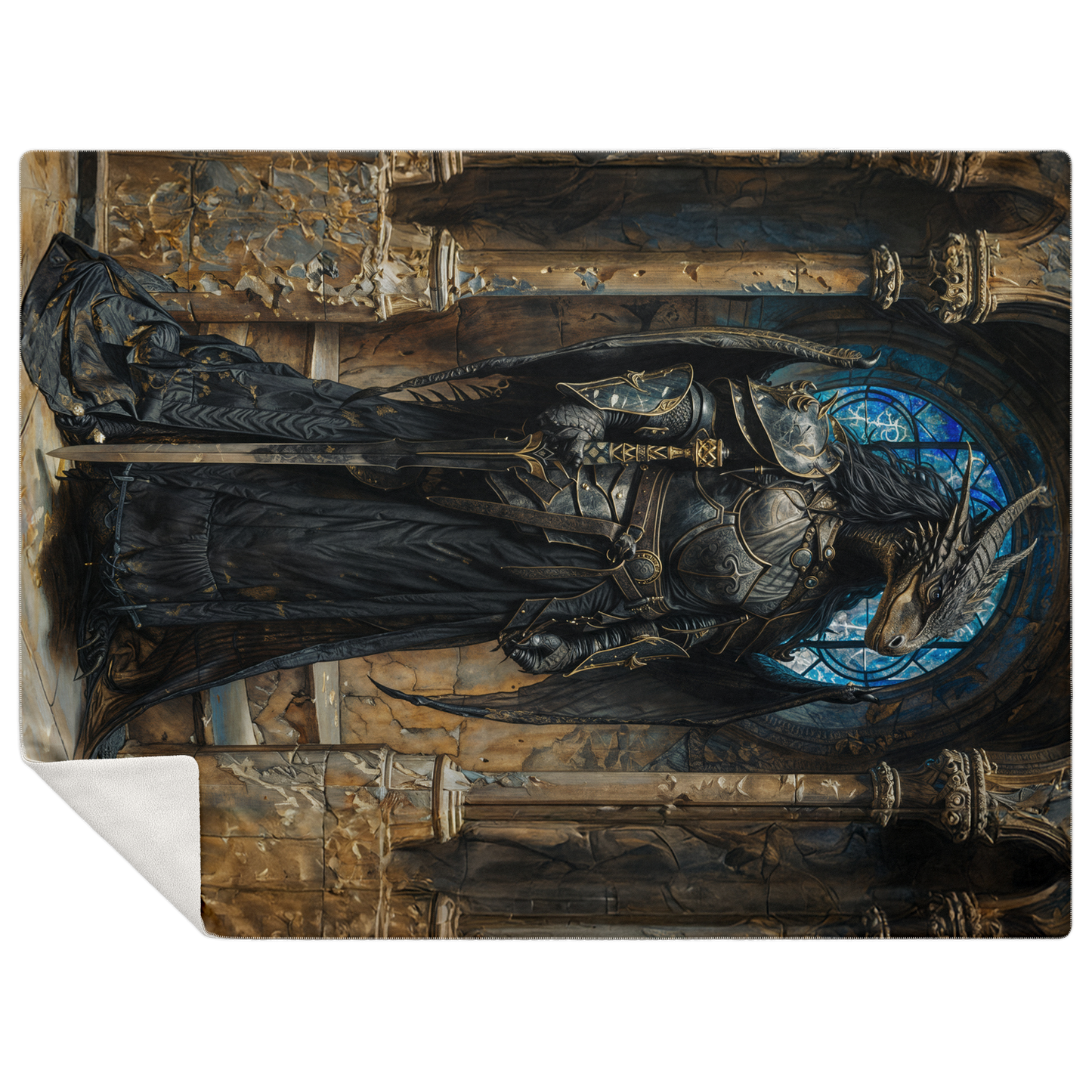 Black Knight Premium Microfleece Blanket