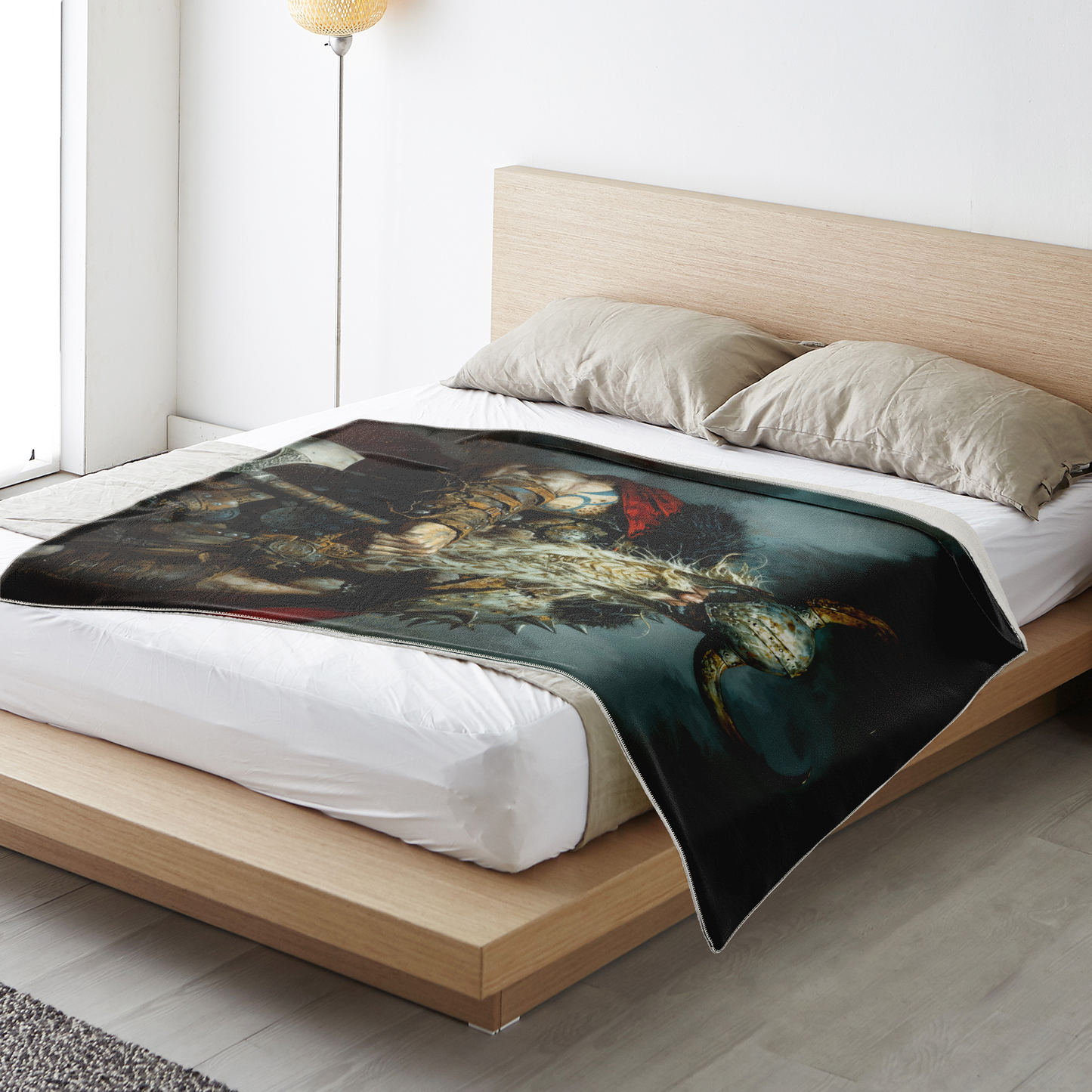 Battleworn Berserker Premium Microfleece Blanket