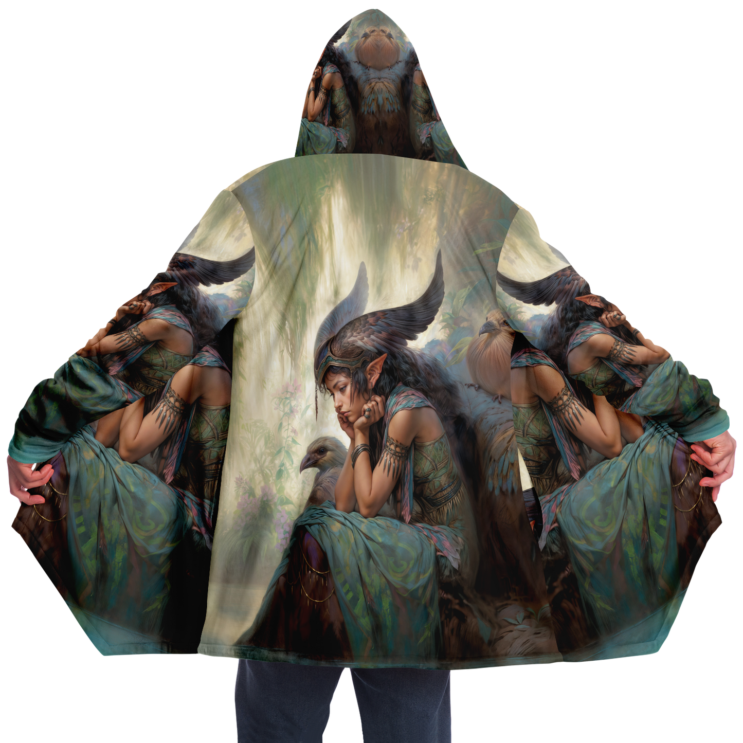 Wings of the Weeping Willow Microfleece Cloak