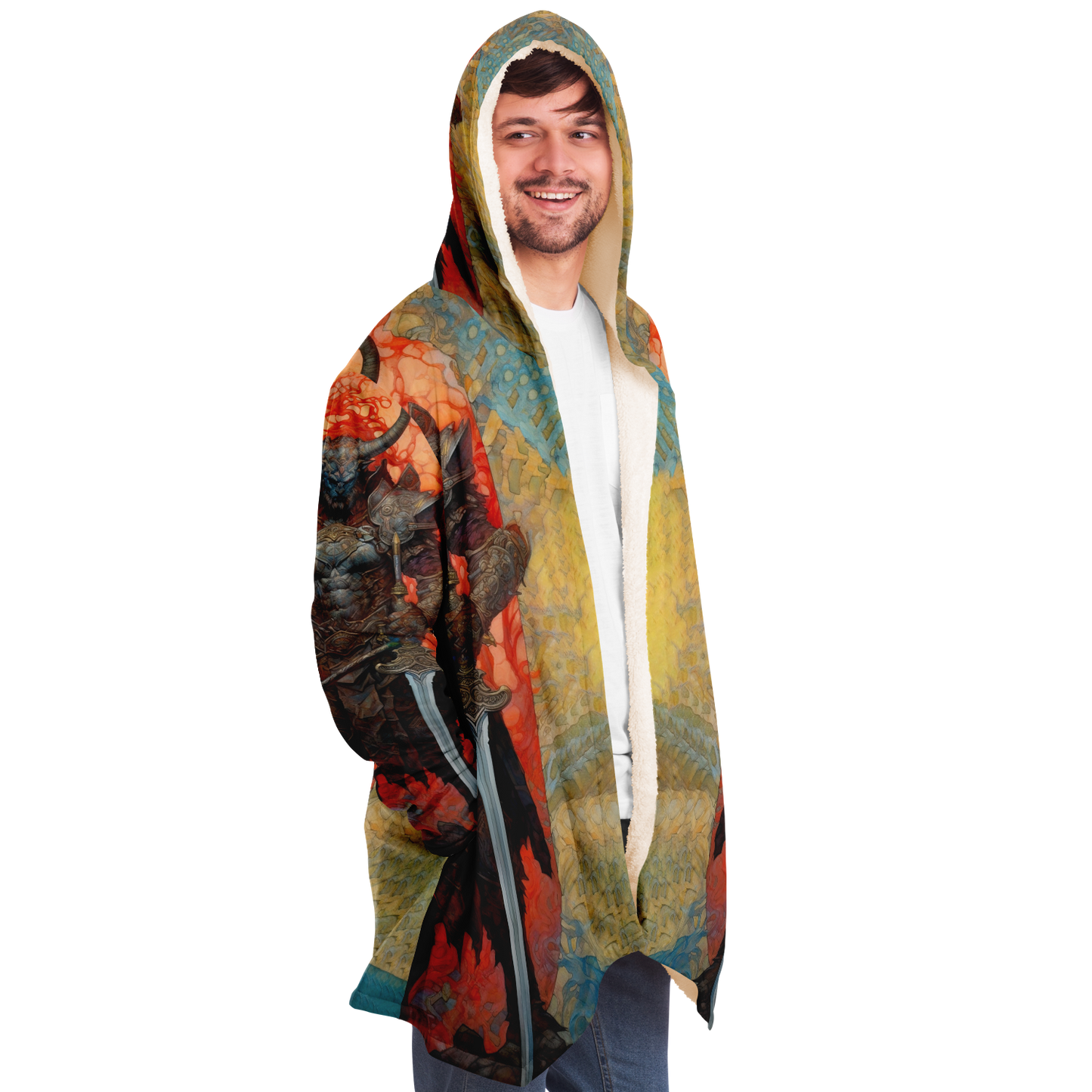 Minotaur Champion Microfleece Cloak