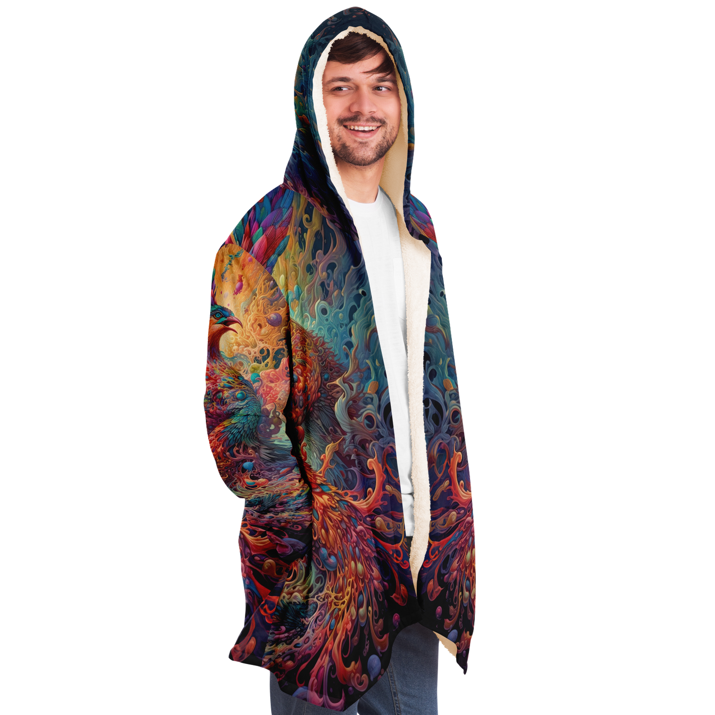 Liquid Light Phoenix Microfleece Cloak