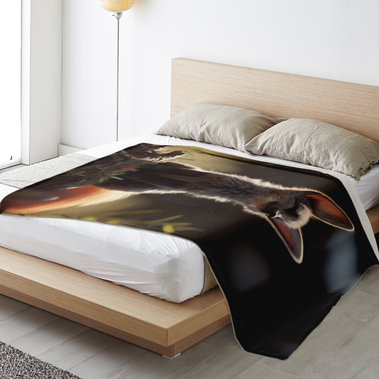 Dawn Fox Premium Microfleece Blanket