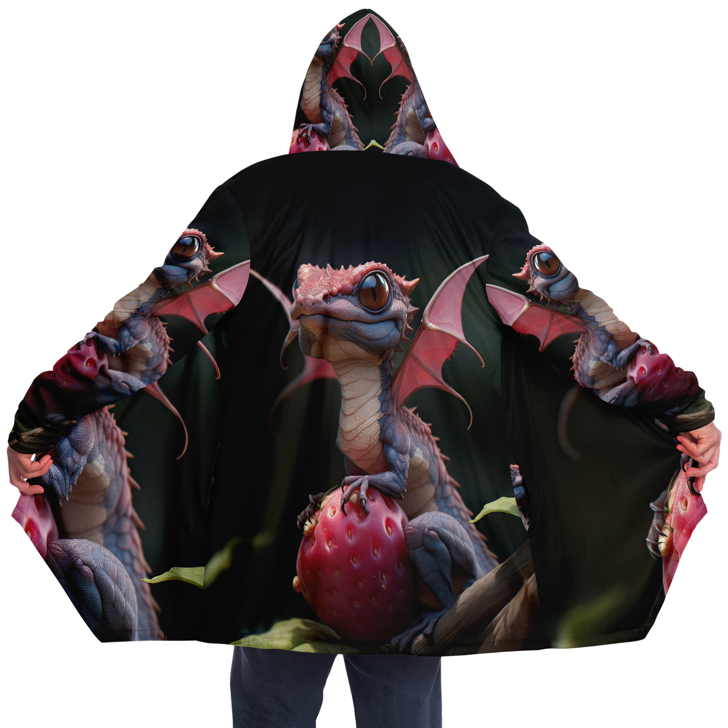 Berry The Fairy Dragon Microfleece Cloak