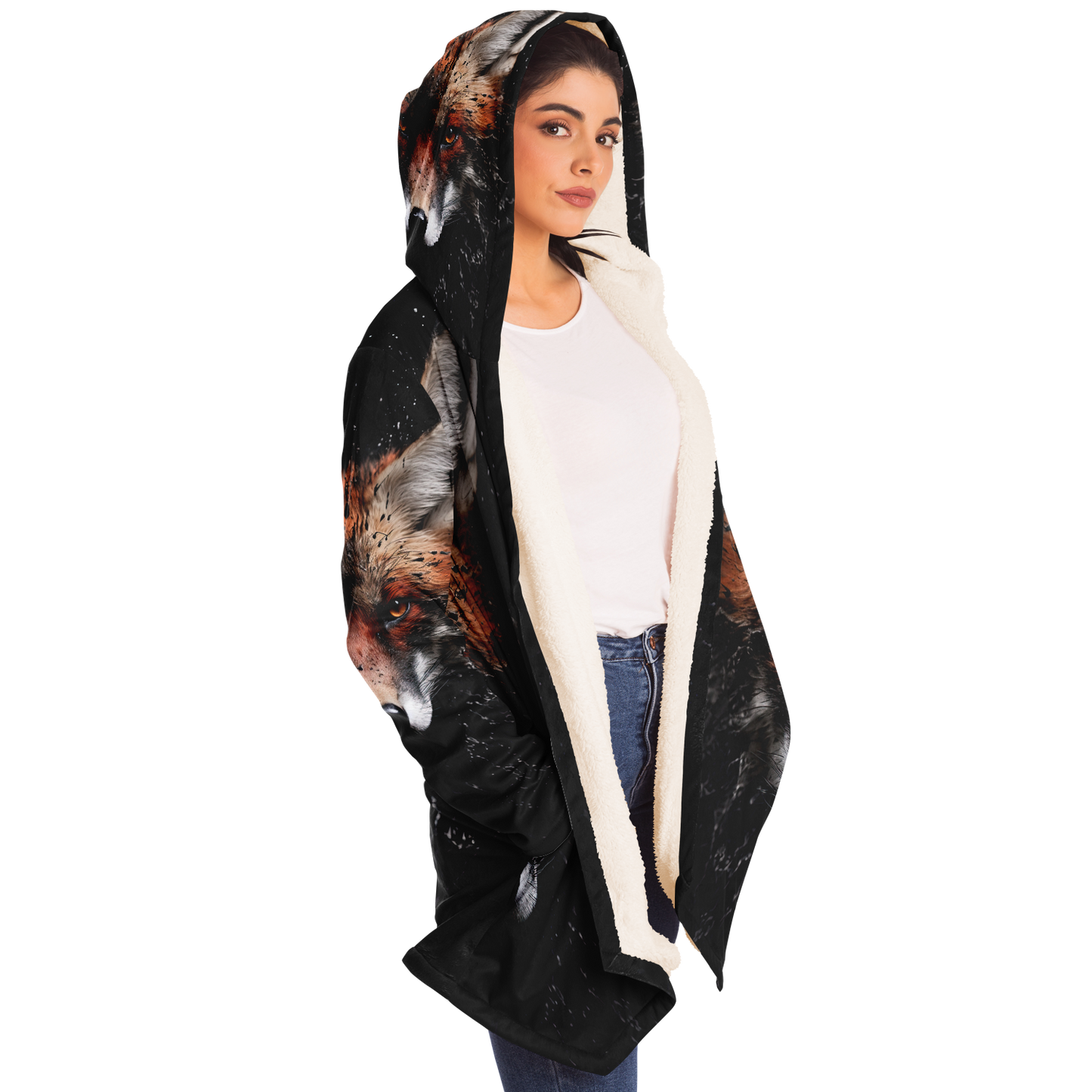 Fox Burst Microfleece Cloak