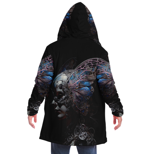 Cybernetic Butterfly Microfleece Cloak