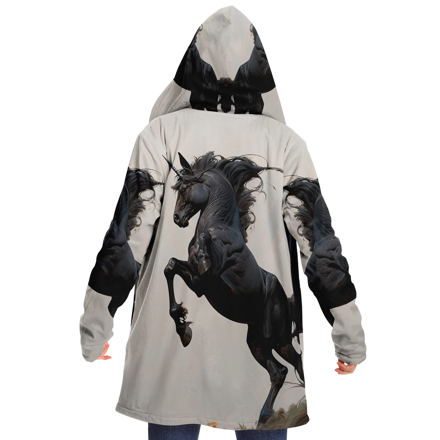 Midnight Unicorn Microfleece Cloak