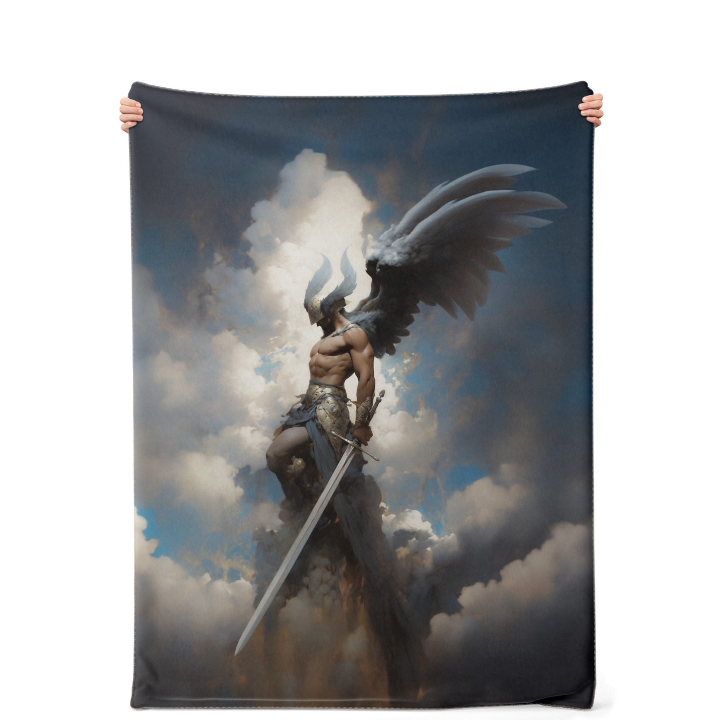 Celestial Judge Premium Microfleece Blanket