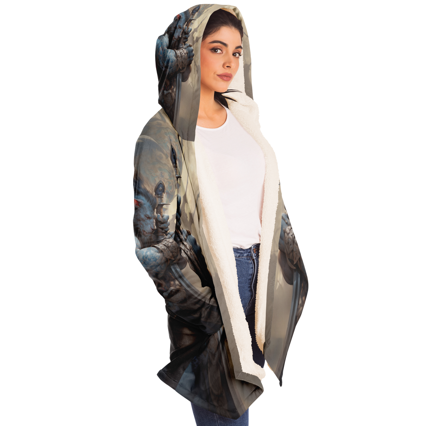 Werewolf Warrior Microfleece Cloak